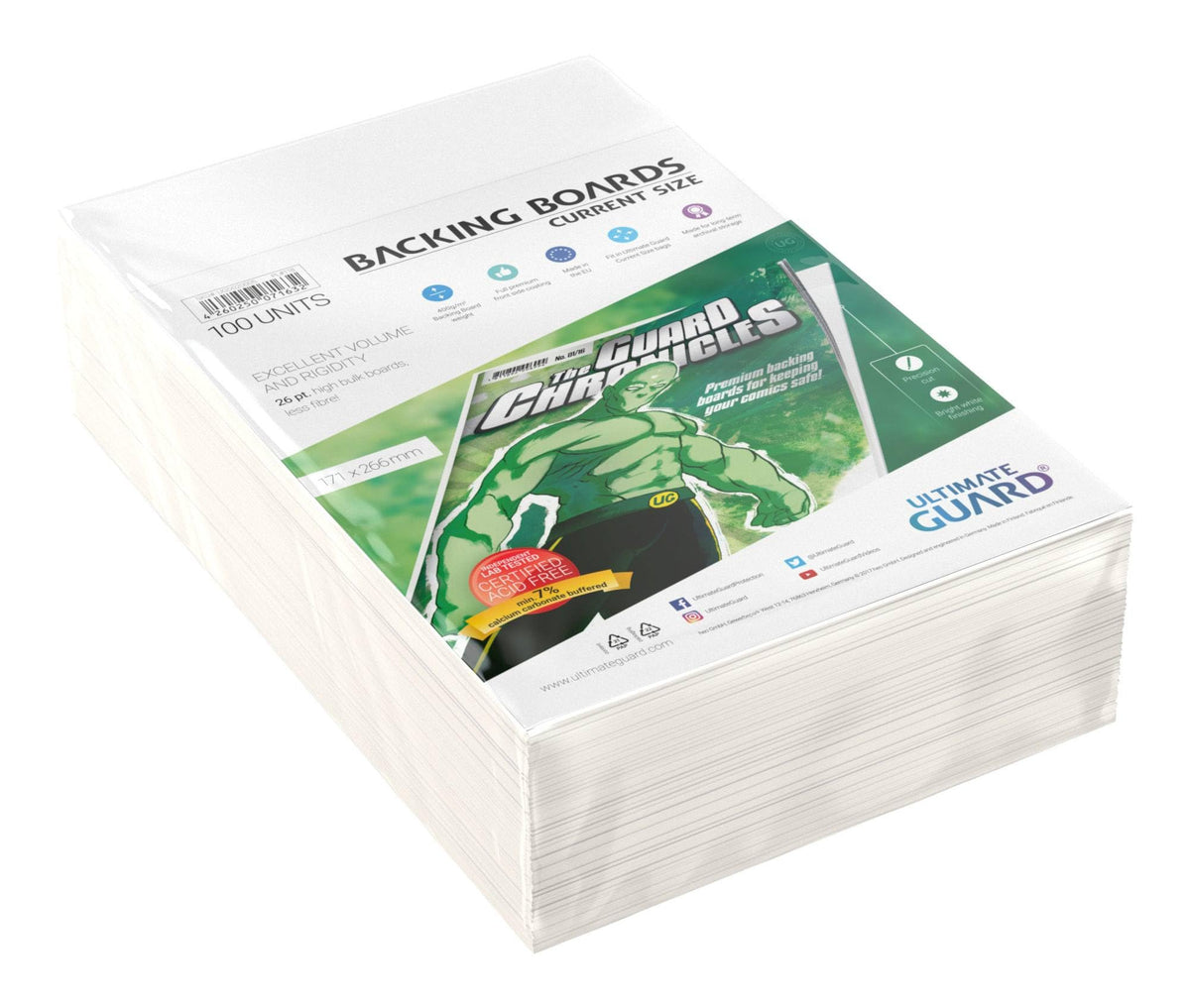 Ultimate Guard Comic Backing Boards - Current Size, 100