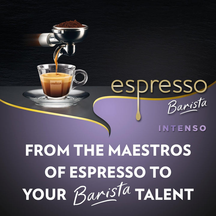 Lavazza Espresso Barista Intenso - Ground Coffee for Moka Pots & French Press
