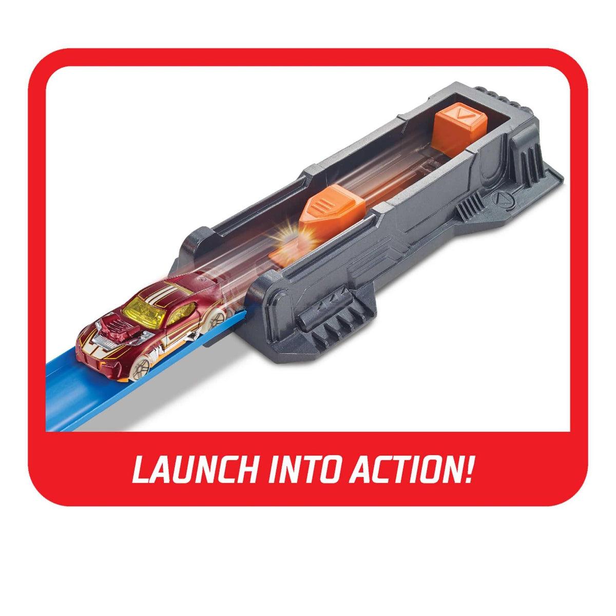 Hot Wheels Corkscrew Crash Track Set - 3 Loops, 3 Boosters, Ages 5+