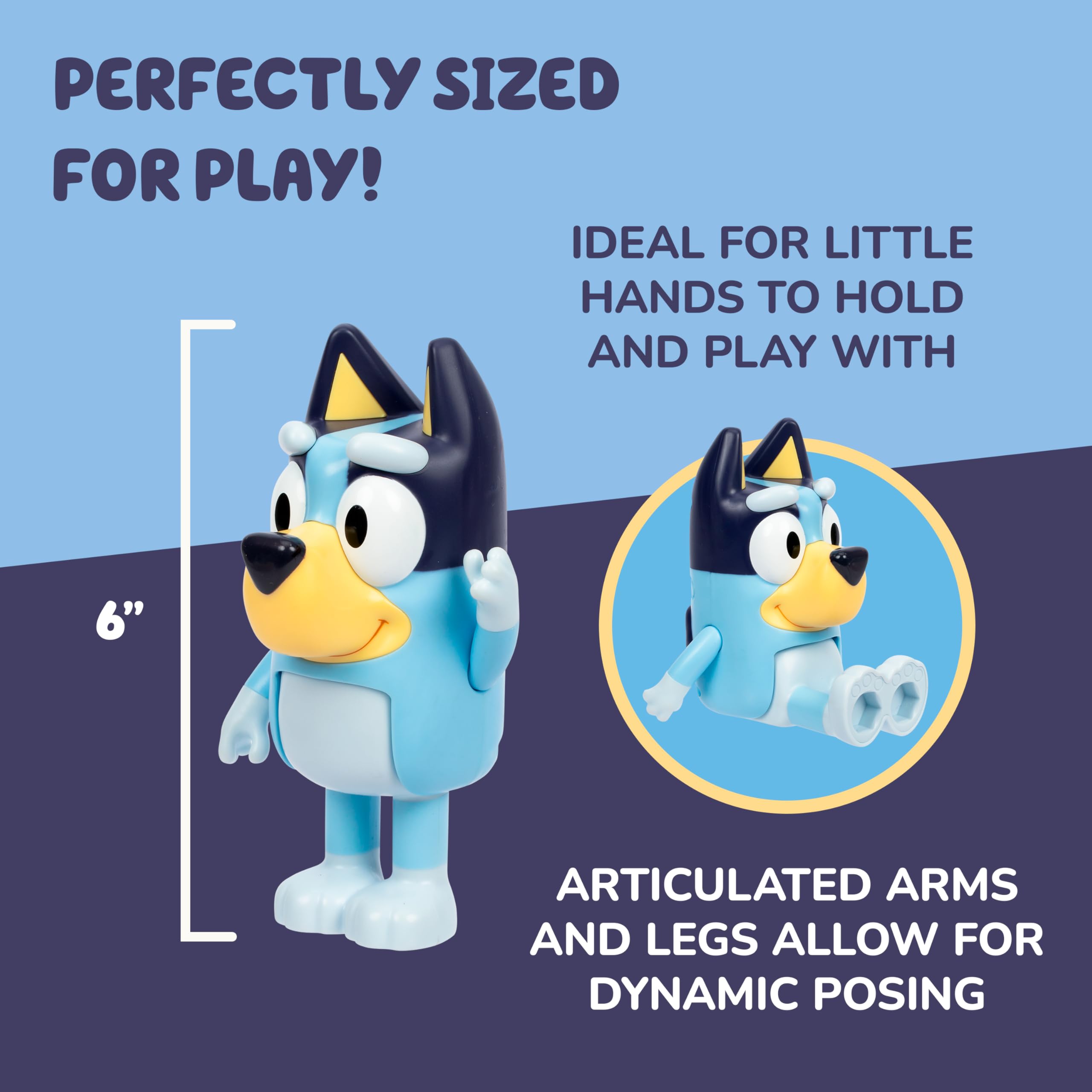 Bluey Chat Mates - Interactive Talking Figure with 10 Phrases, Articulated Arms & Legs 2