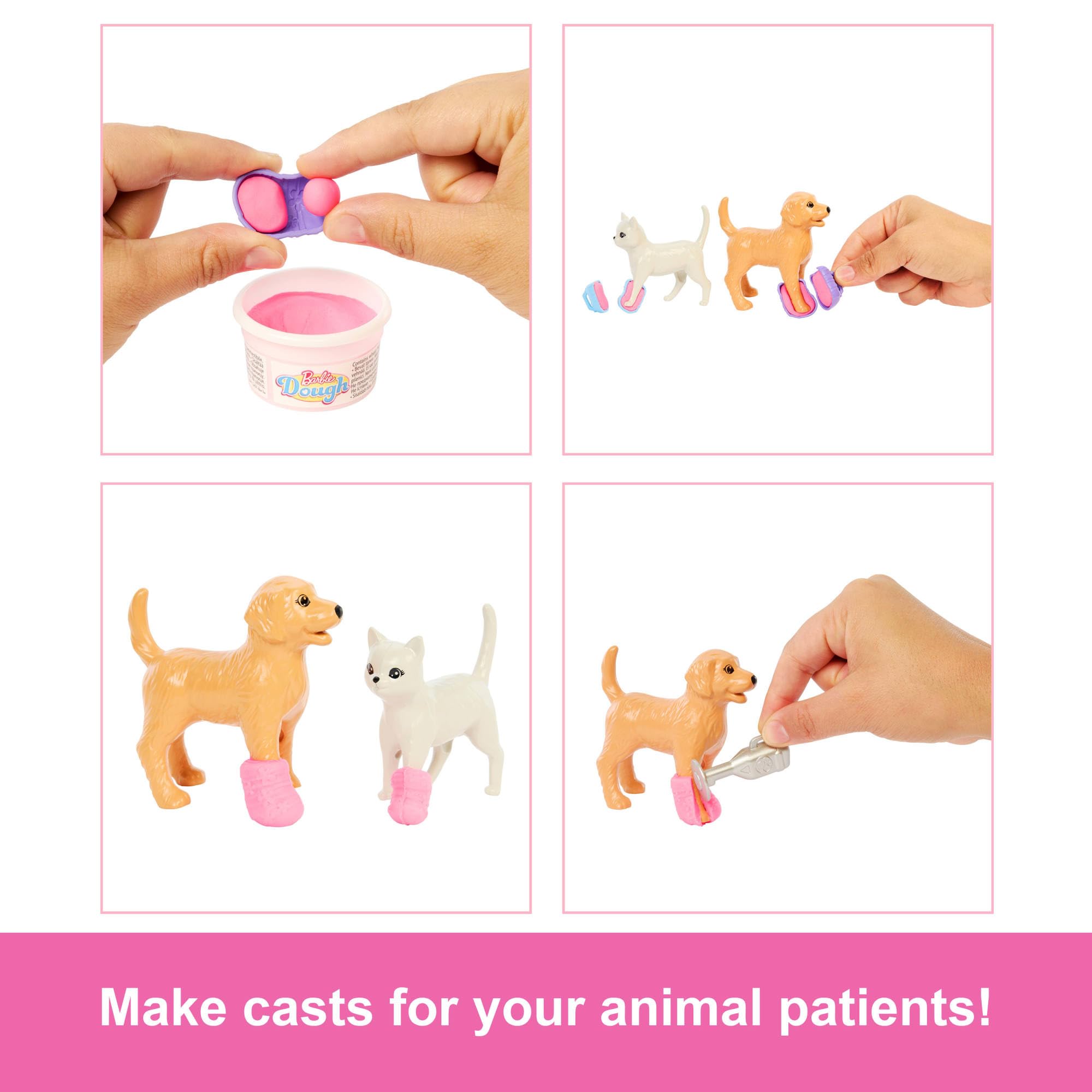 Barbie Fast Cast Veterinarian Clinic Playset with Pink Cast Maker | Ages 4+ | 10+ Pieces 3
