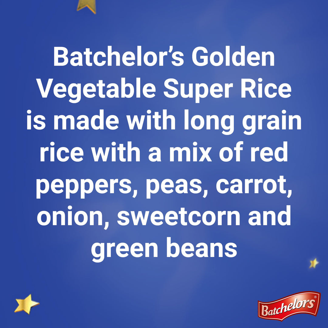 Batchelors Super Rice Golden Vegetable Flavour Low Fat Ready Meal, 90 g