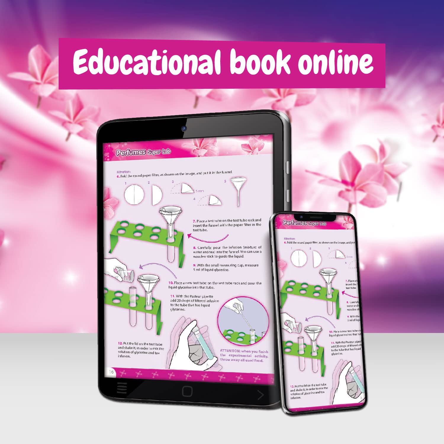 Science4you Perfume Super Lab for Kids - 13 Experiments | 63 Pieces | Ages 8+ 8