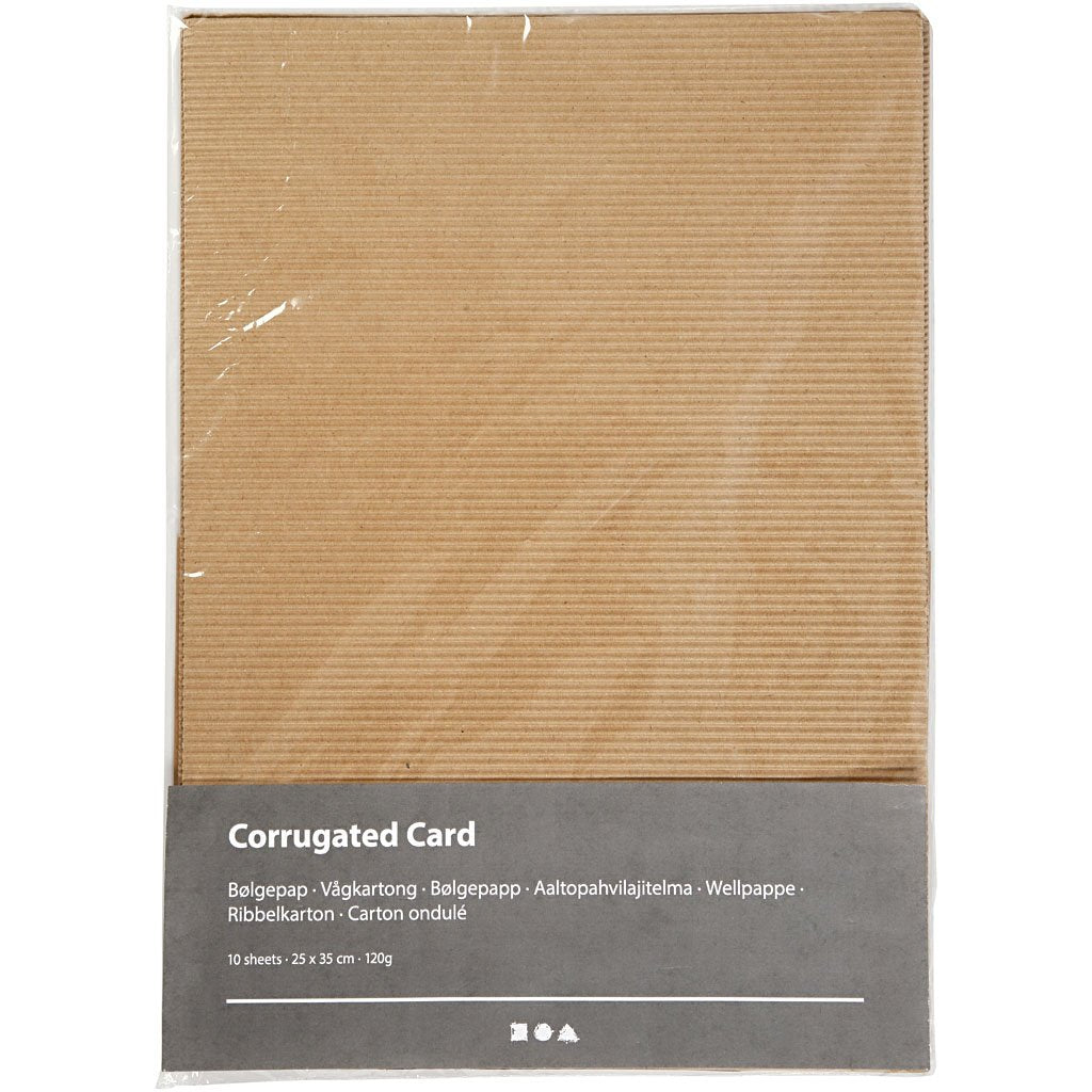 Creativ Corrugated Card 21963 - White | 25x35 cm Sheets | 120g | 10 Pack 3