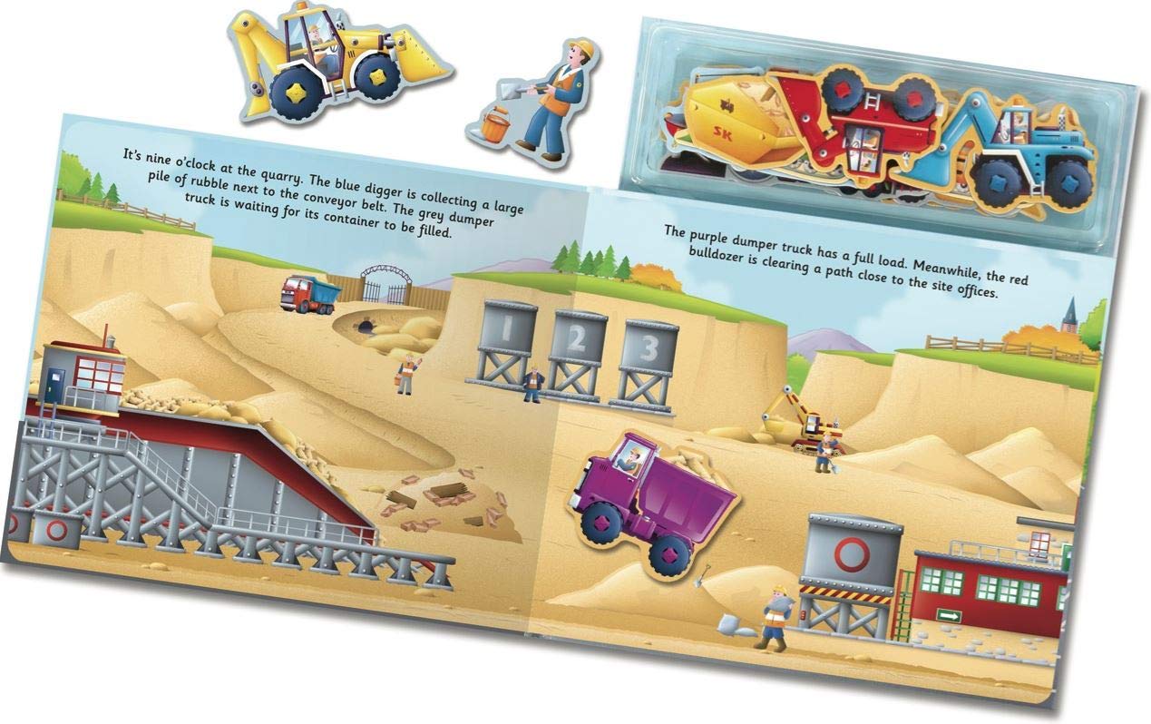 Imagine That Magnetic Let's Play Diggers Activity Book | Ages 2-3 Years | Board Book 3