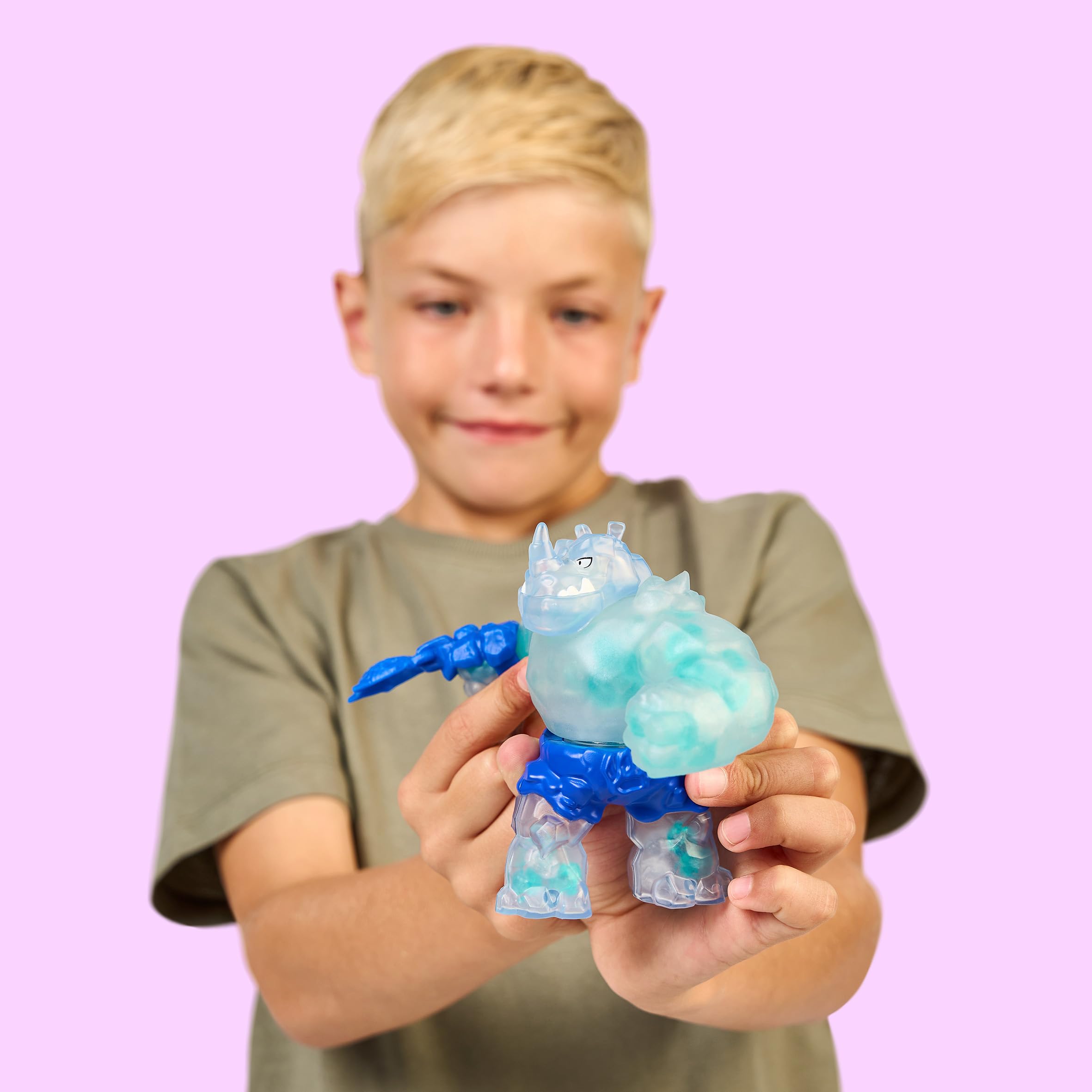 Heroes of Goo Jit Zu Meteor Madness Rhinostone Action Figure | Stretches 3x Size | Ages 4+ 3