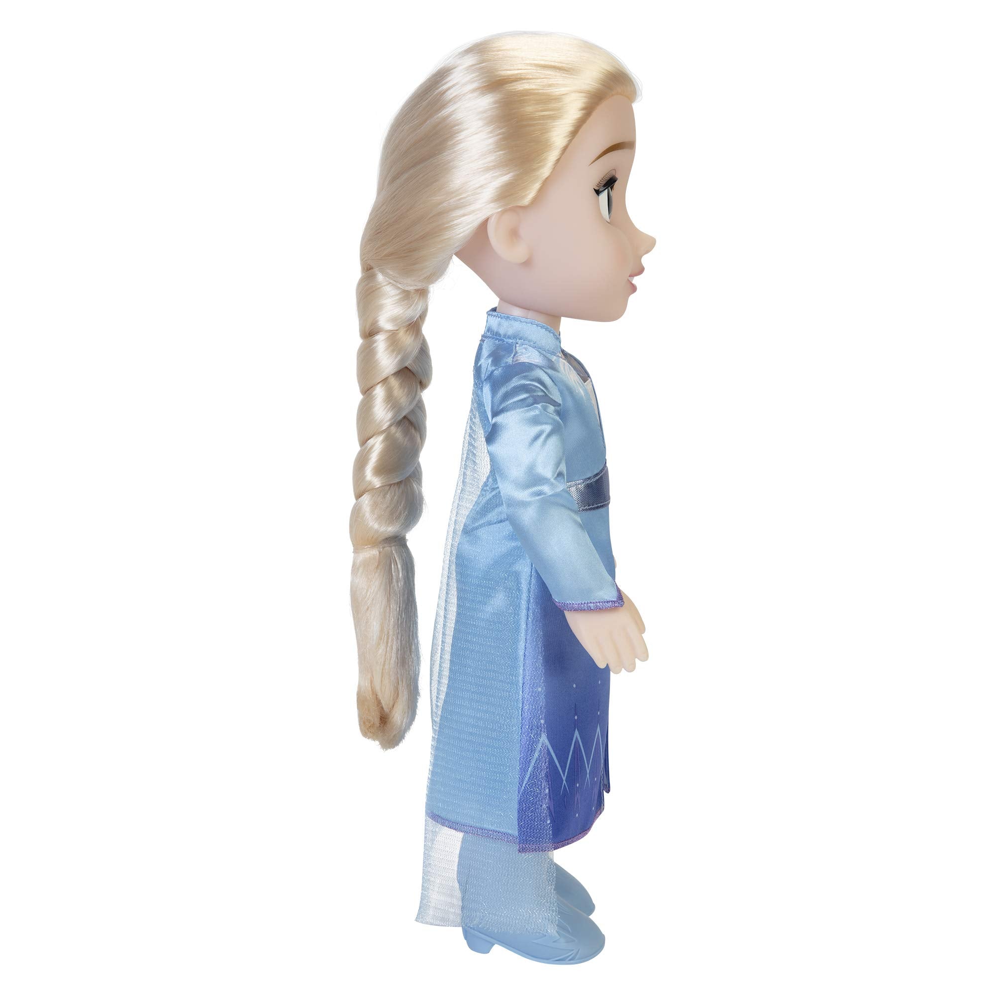 Jakks Pacific Disney Frozen 2 Elsa Travel Doll - 14"/35cm Tall with Iconic Fashion Dress and Boots 4