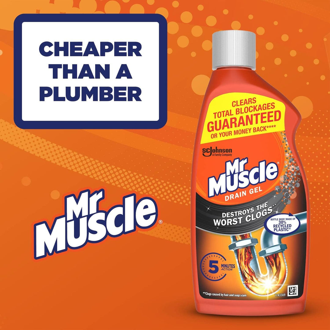 Mr Muscle - Power Gel Drain Unblocker 500ml