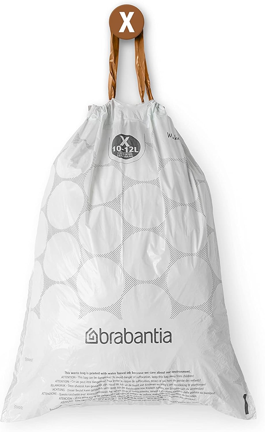 Brabantia - PerfectFit Bin Liners Size X (10-12 Litre) Thick Plastic Trash Bags 4