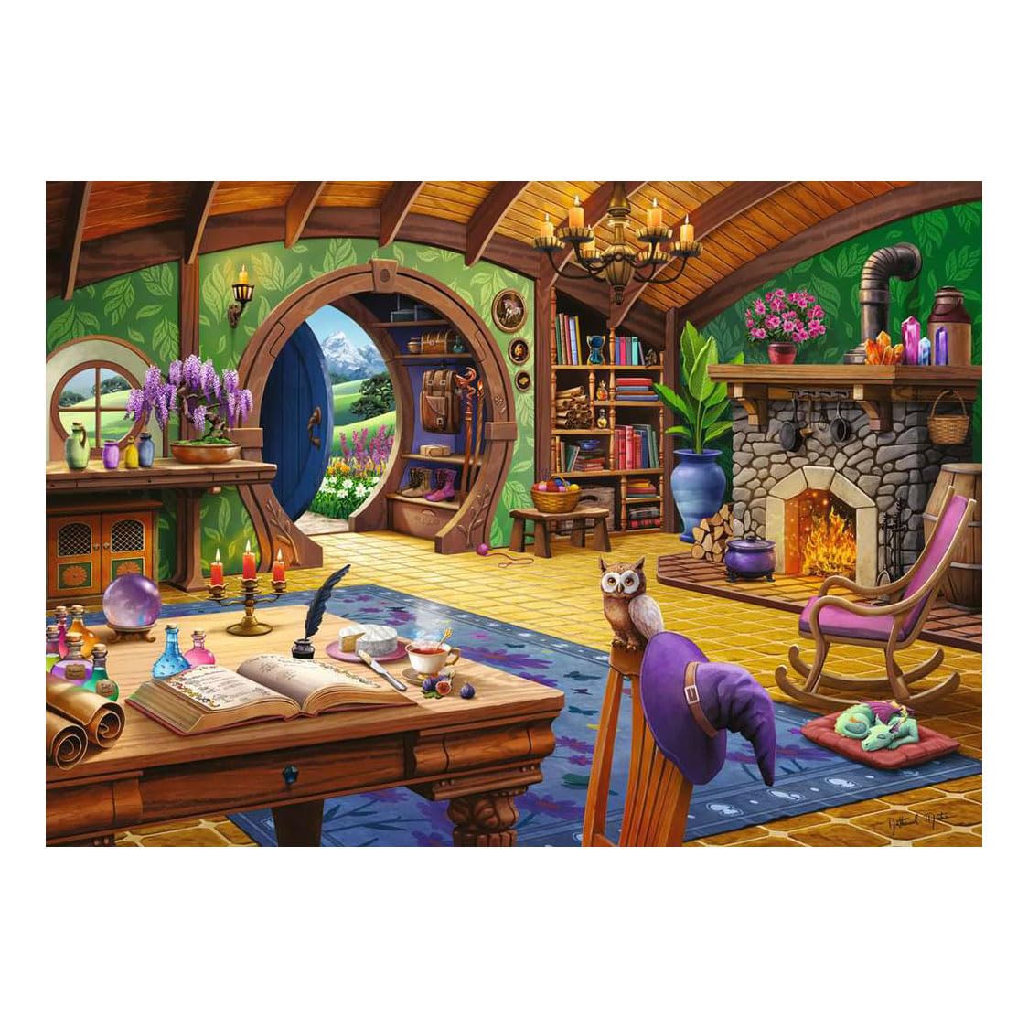 Ravensburger Charmed Cottage Jigsaw Puzzle - 1000 Pieces | Glare-Free Finish | FSC Certified