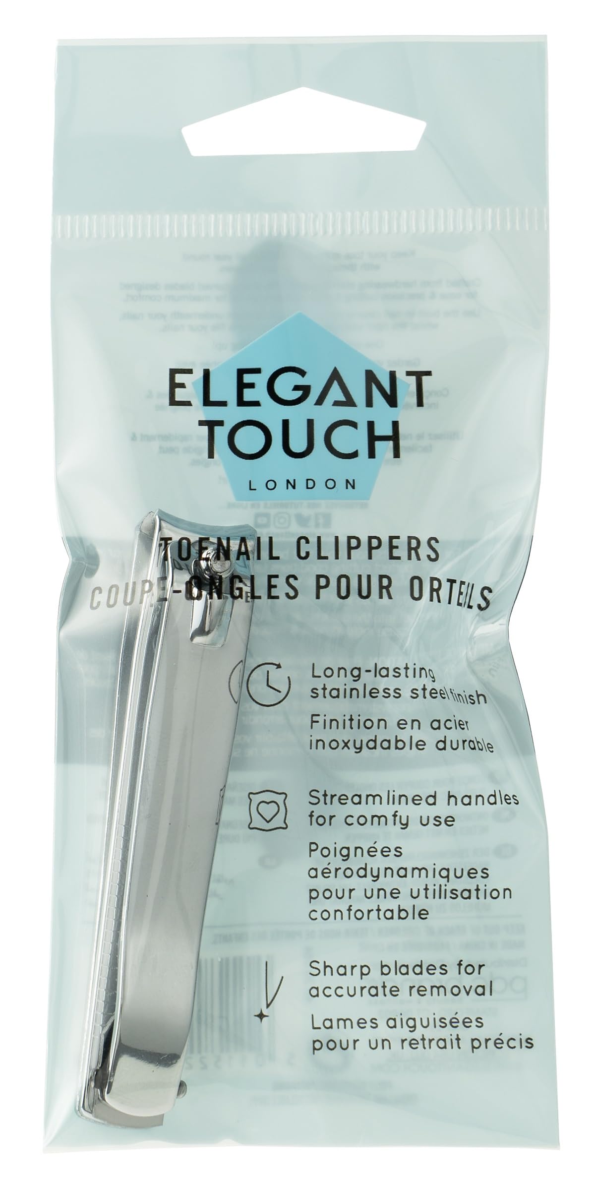 Elegant Touch Essential Implements Toe Nail Clippers - Stainless Steel, Silver, 1 Count