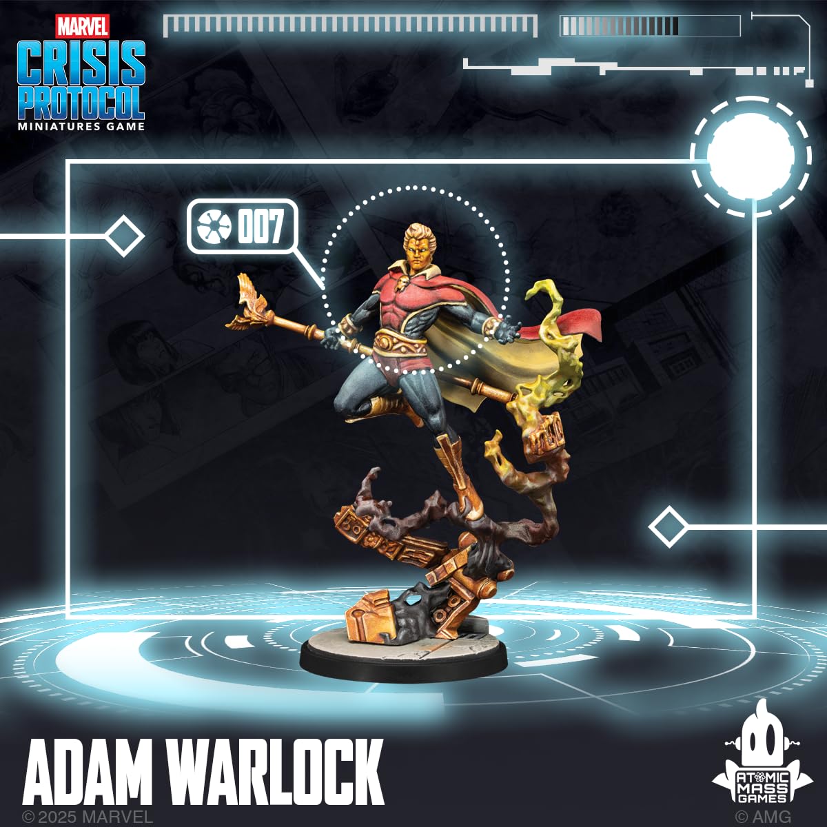 Asmodee Marvel: Crisis Protocol Adam Warlock, Moondragon, Quasar Character Pack | 2 Players | 120 Min 5