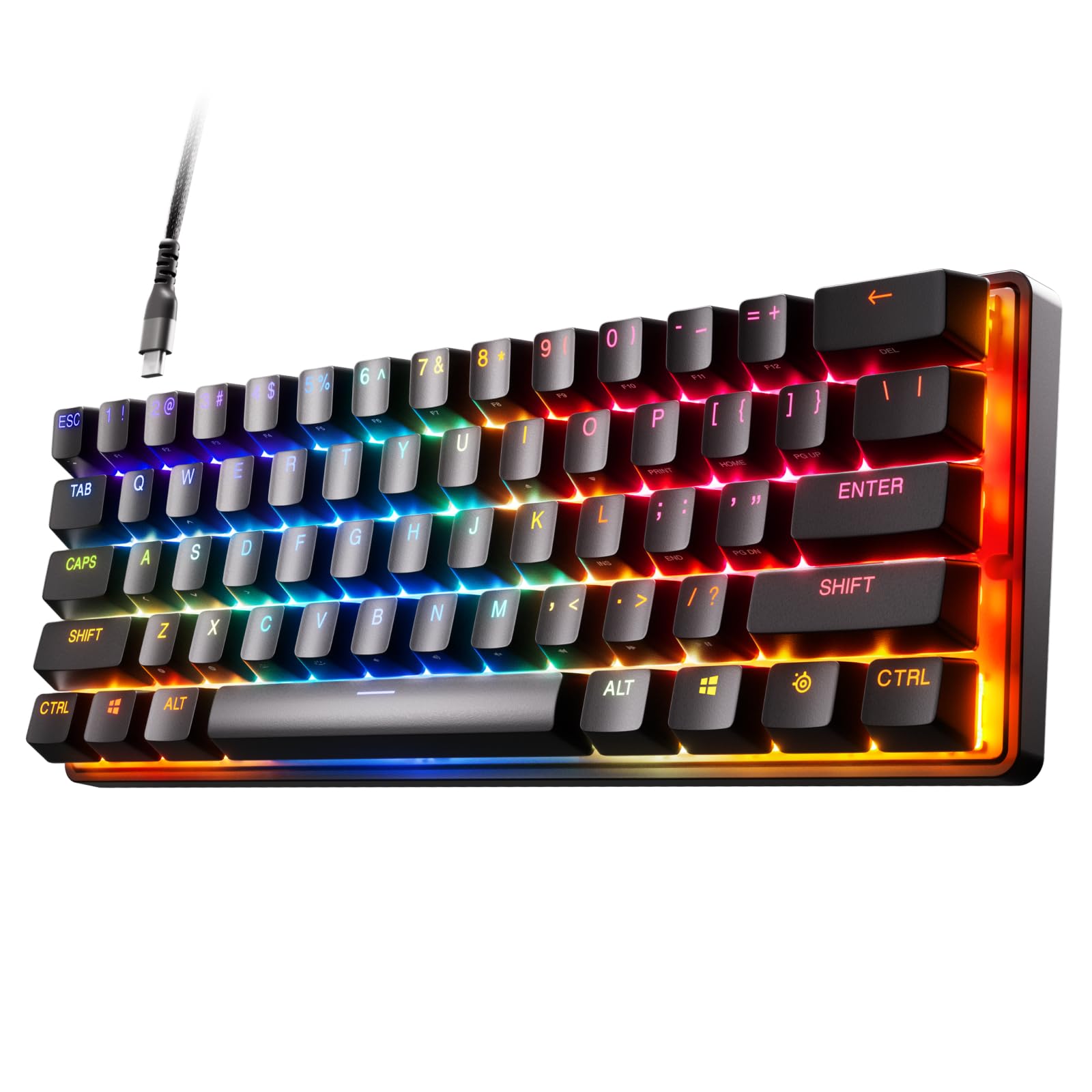 SteelSeries Apex 9 Mini - Optical Mechanical Gaming Keyboard - 60% Compact Form Factor - Swappable OptiPoint Switches 10
