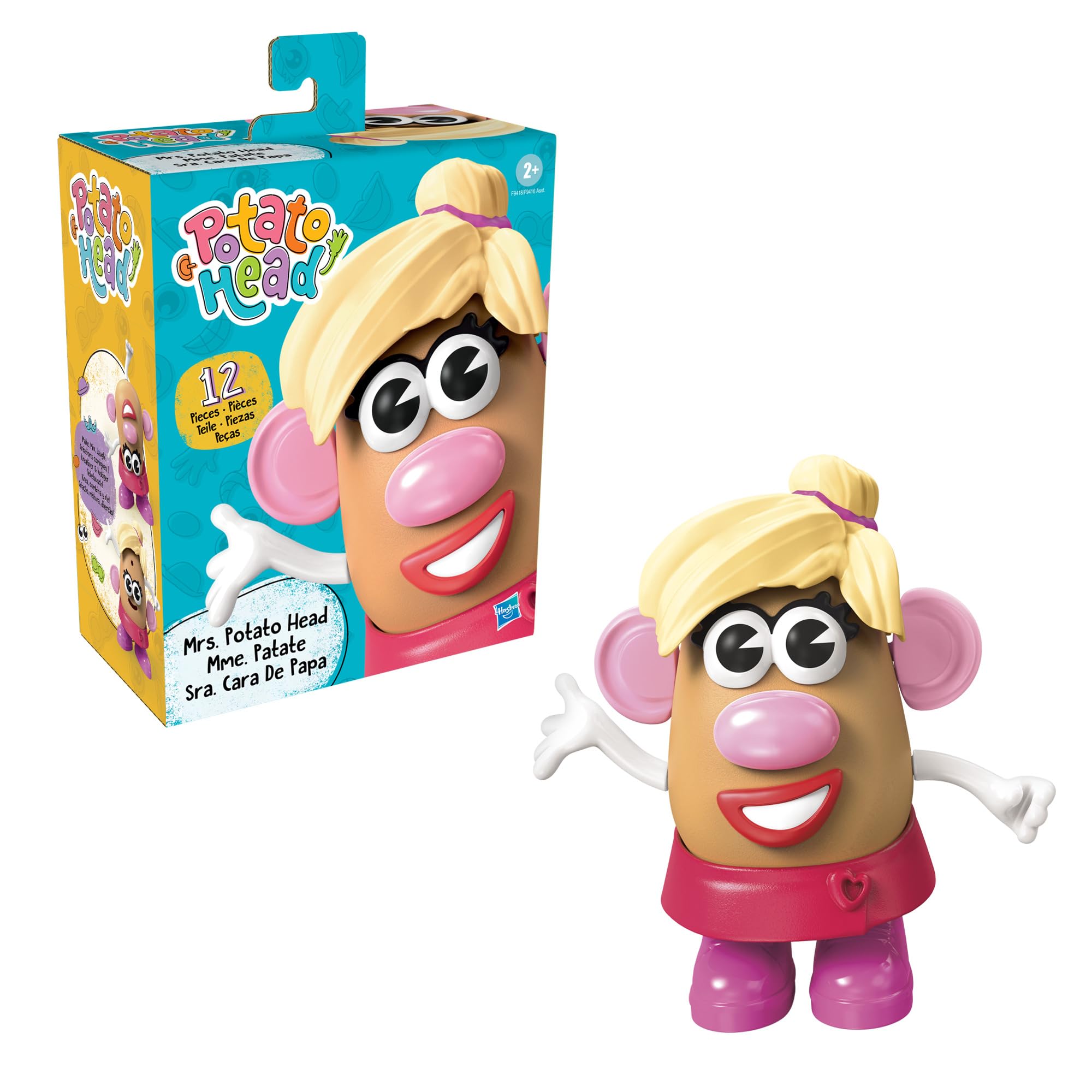 Mr. Potato Head Mrs. Potato Head - Mix and Mash Fun | Ages 2+ | 12 Pieces 6