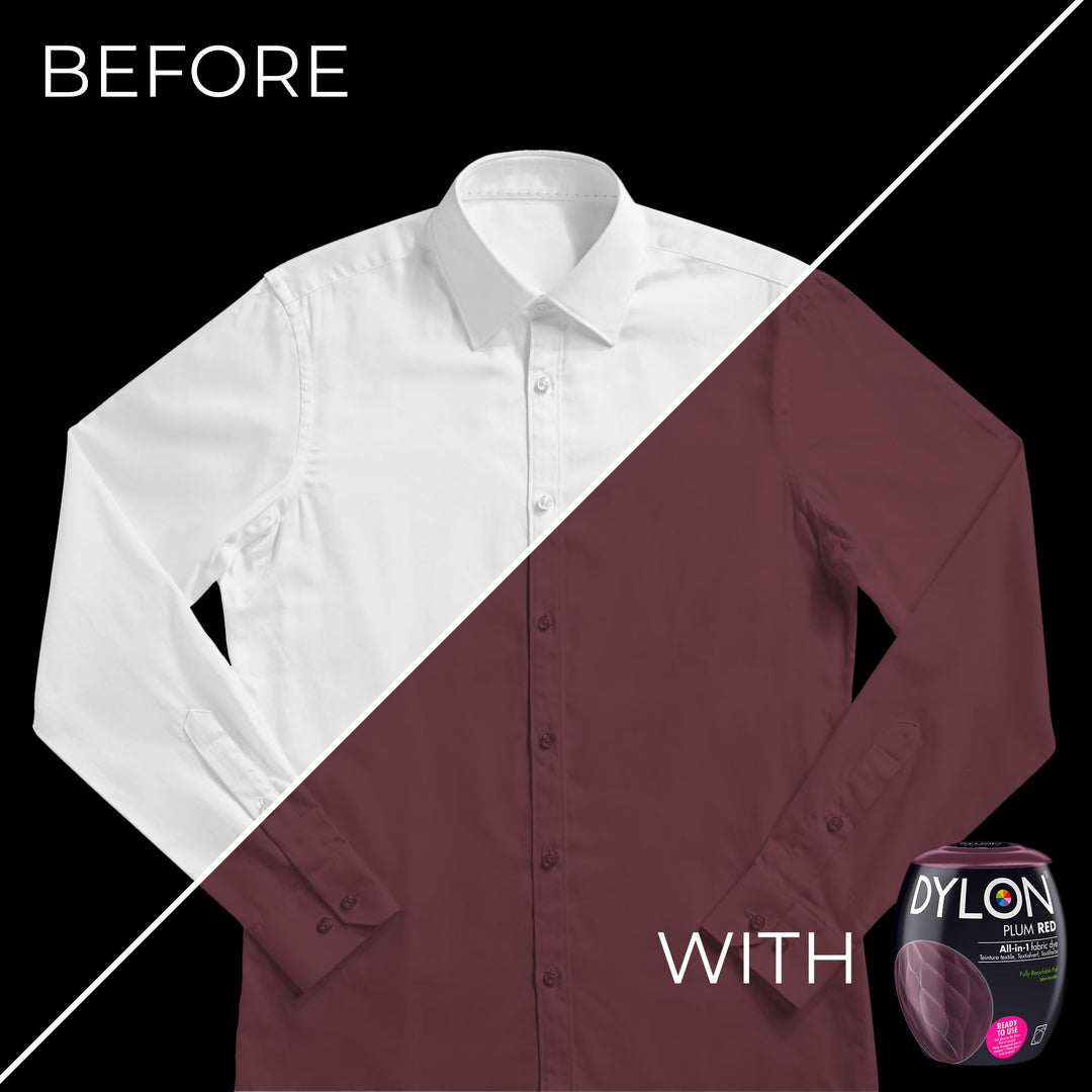 DYLON - Washing Machine Fabric Dye Pod for Clothes & Soft Furnishings 350g – Plum Red
