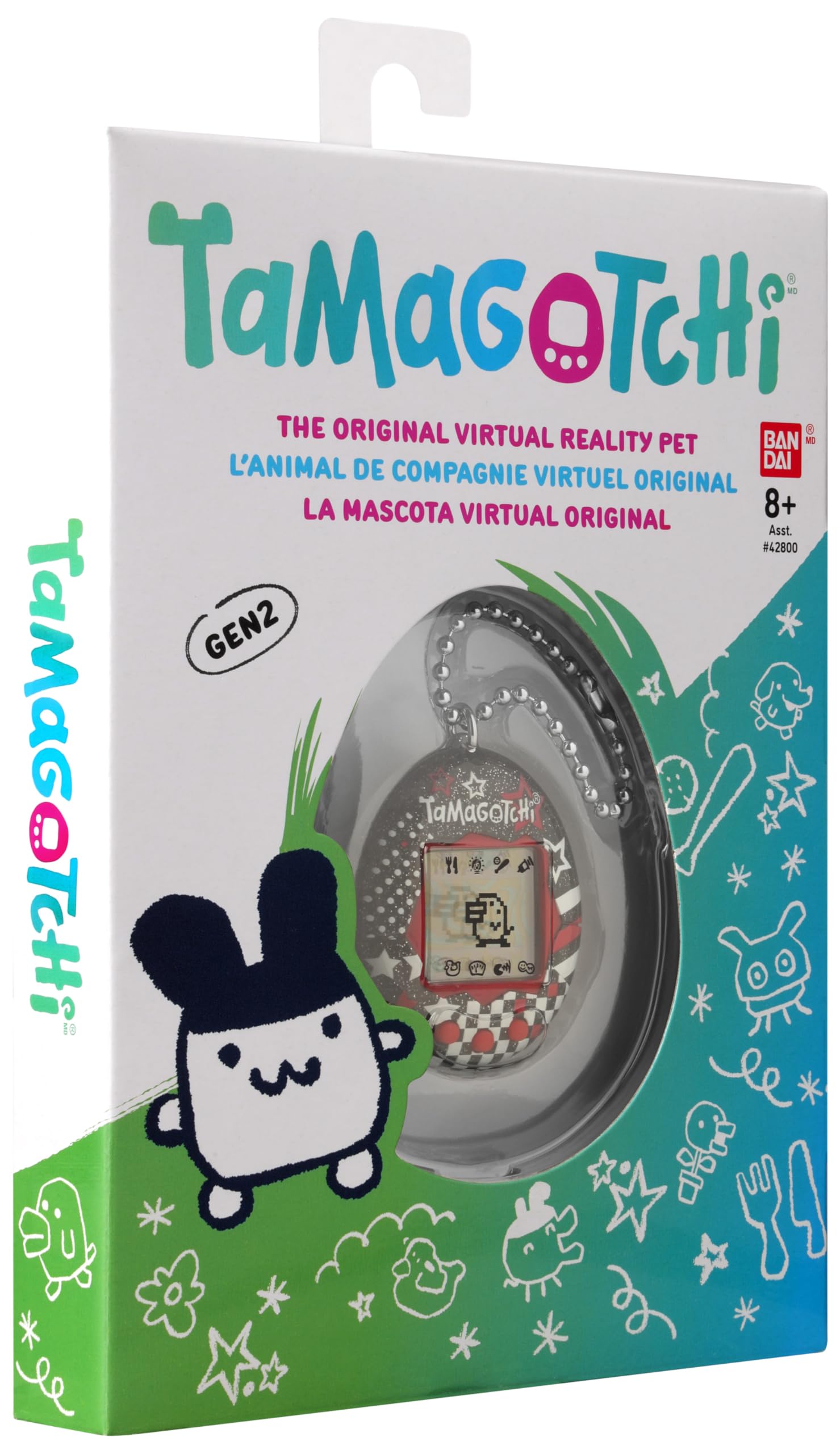Bandai Tamagotchi Original Rock Glitter Digital Pet - Electronic Virtual Pet Toy for Kids 8+ 2
