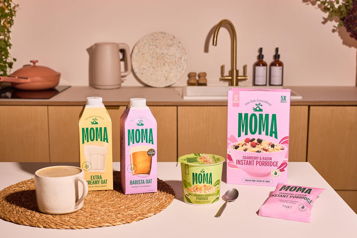 MOMA Cranberry & Raisin Porridge Sachets - 6 x 40g - Made with British Oats