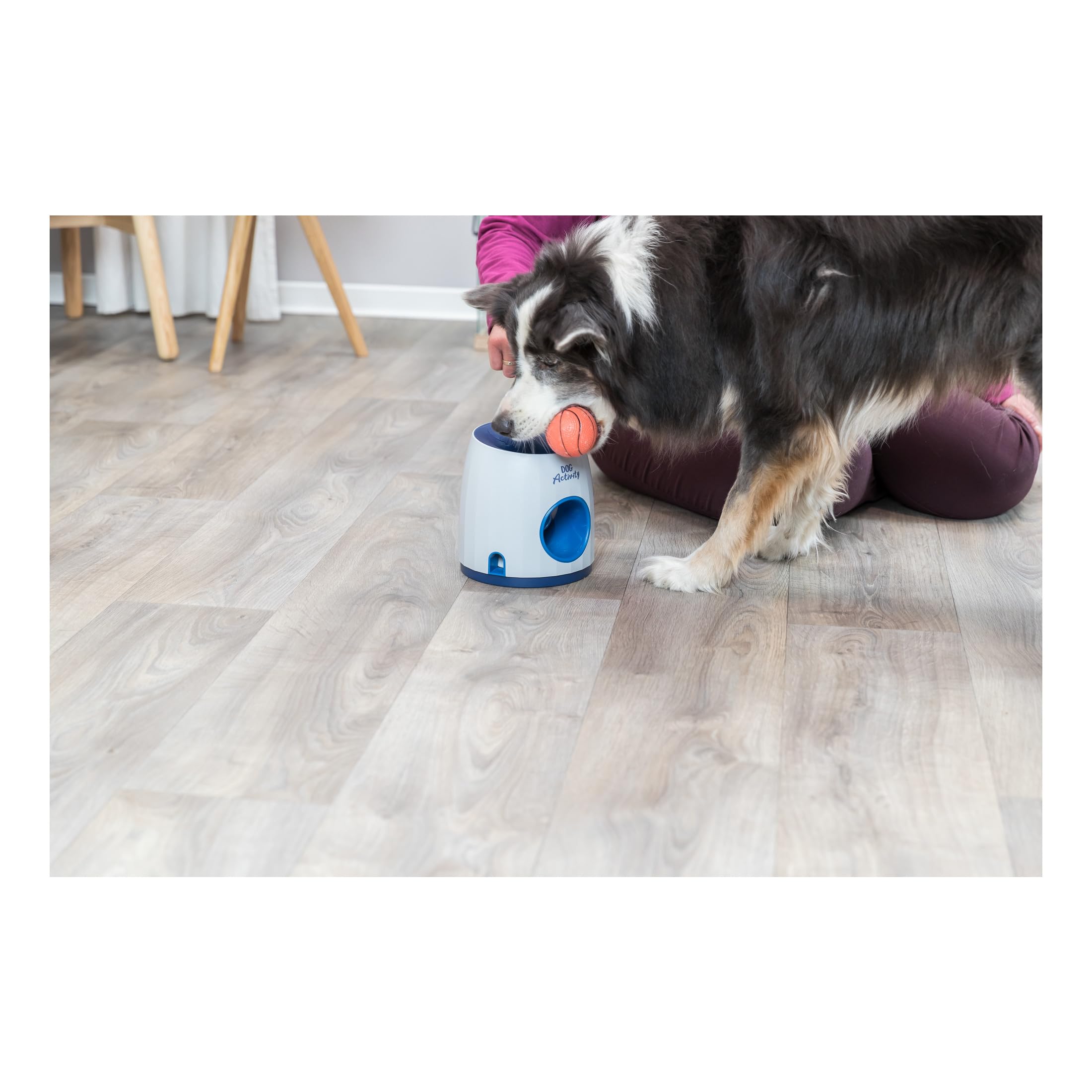Trixie Dog Activity Ball & Treat Strategy Game - Interactive Puzzle Toy | Level 3 Difficulty | Indoor Activity 2