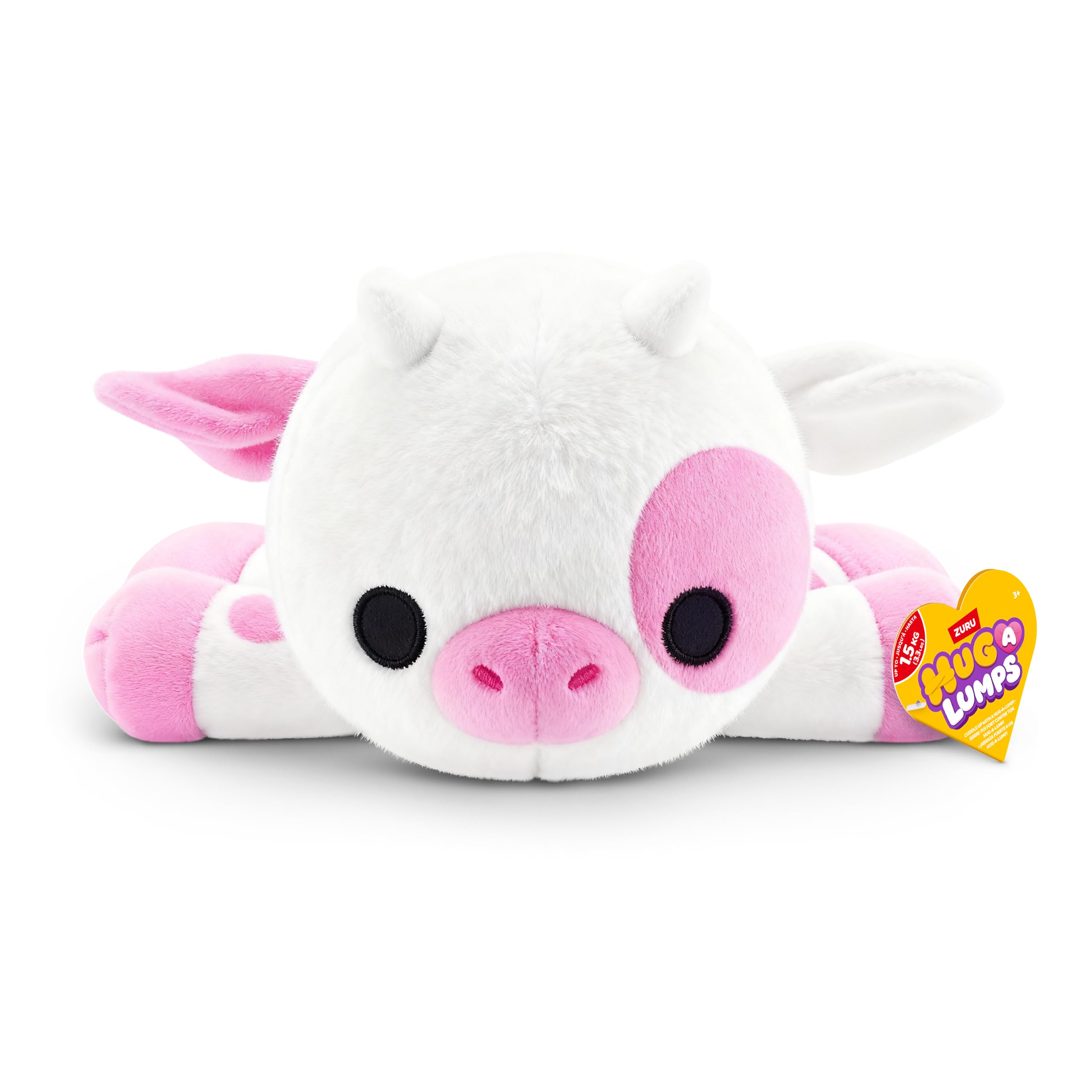 Hug-A-Lumps Cow (Clover) Medium Soft Doll - Weighted Plush for Calm & Comfort 8