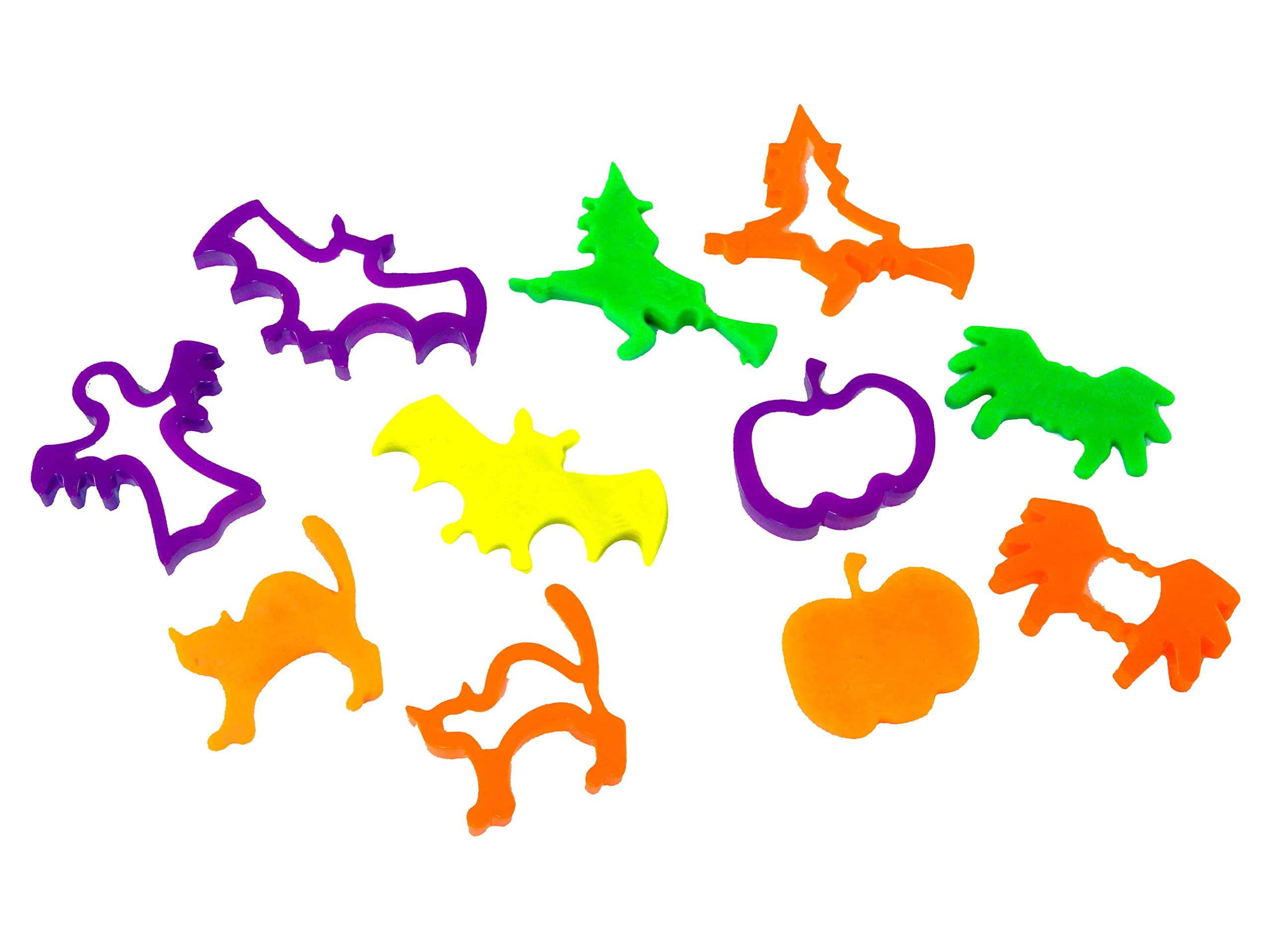 Craftplay Halloween Dough Cutters Set of 6 - Plastic Cookie Cutters for Kids 2