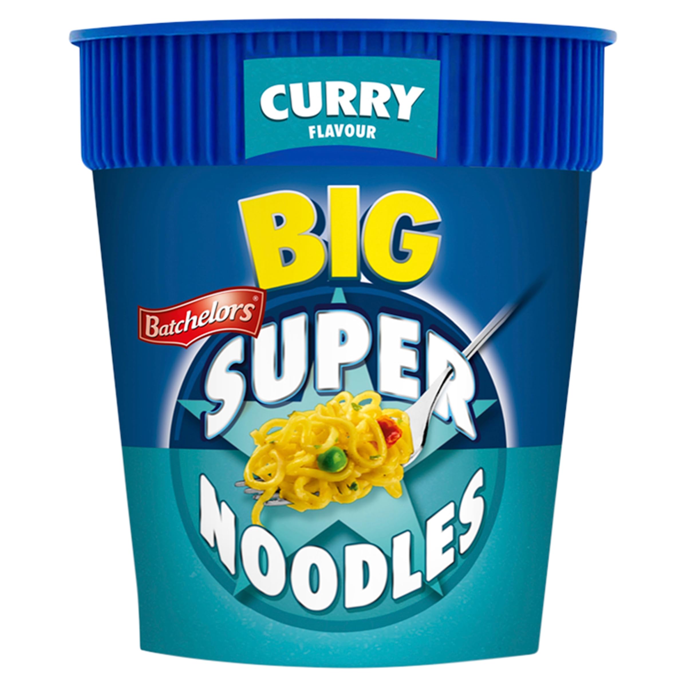 Batchelors Big Super Noodles Curry Flavour Instant Snack Pot, 100 g (Pack of 6) 2