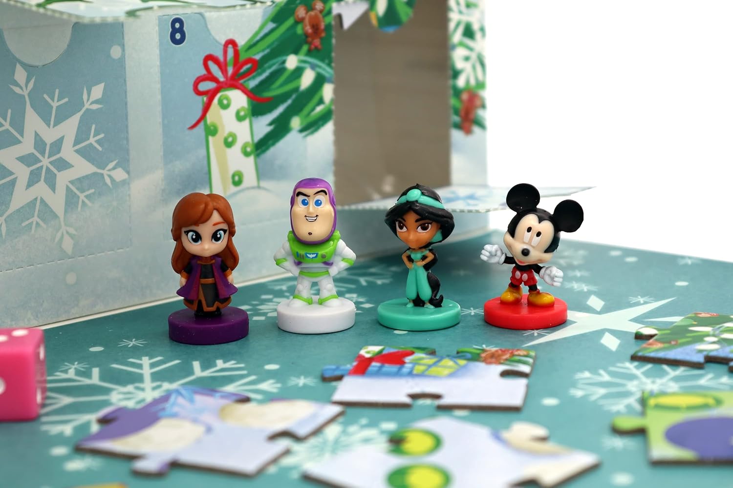 Disney Christmas Advent Calendar Board Game with 16x 3D Characters 2