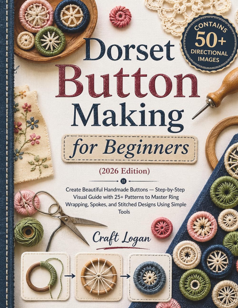 Craft Logan - Dorset Button Making for Beginners (2026 Edition) | Step-by-Step Visual Guide | Paperback 1