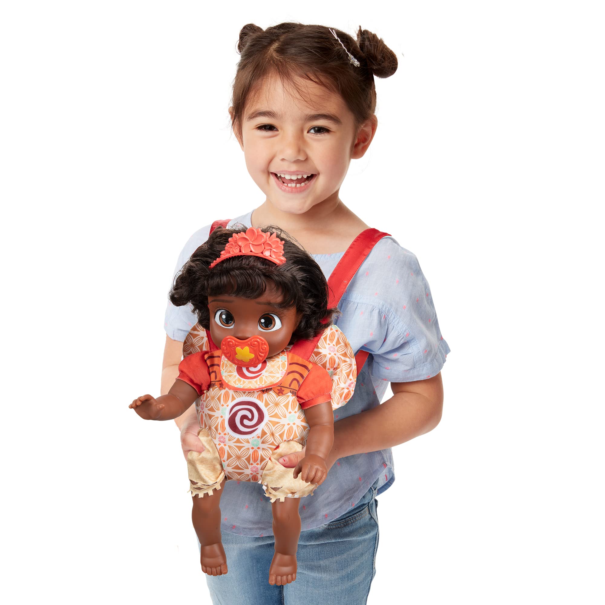 Disney Princess Moana Baby Doll Deluxe Set with Tiara and Carrier