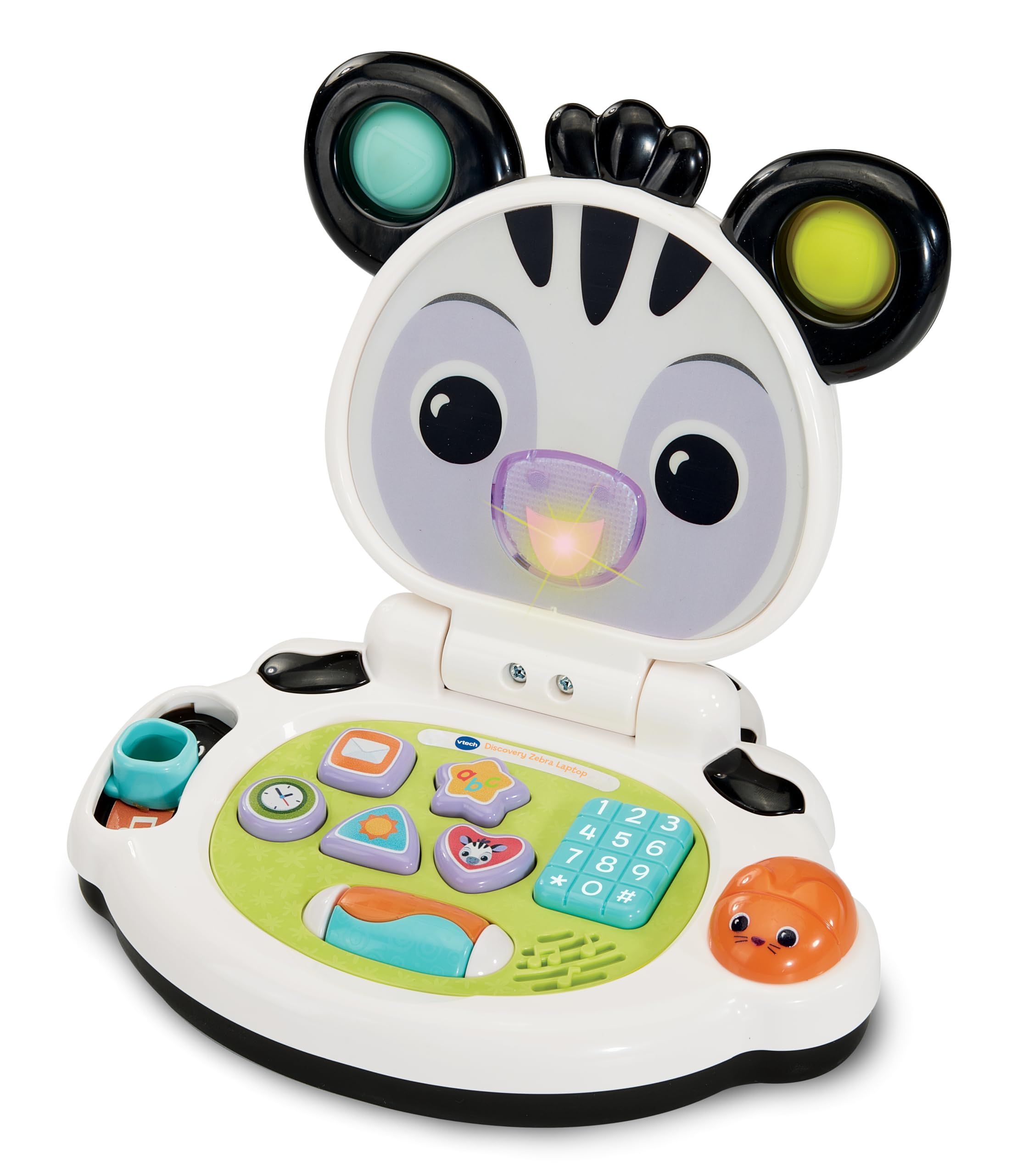 VTech Baby Discovery Zebra Laptop - Interactive Learning Toy for Ages 3-24 Months 3