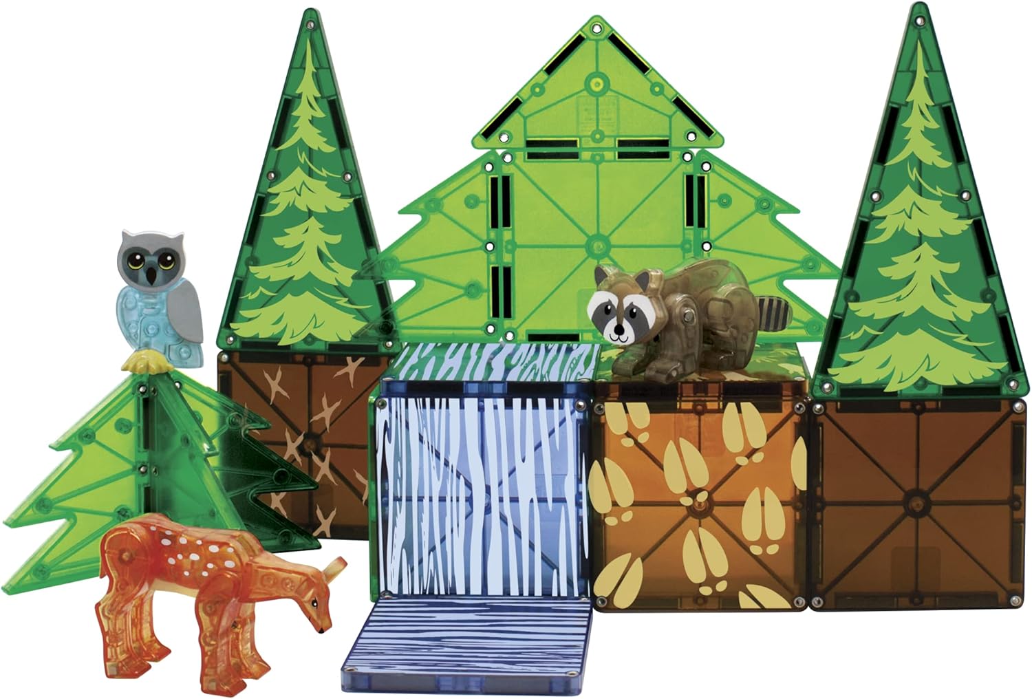 Magna-Tiles Forest Animals 25-Piece Set - Magnetic Building Toys for Kids 3+ 3