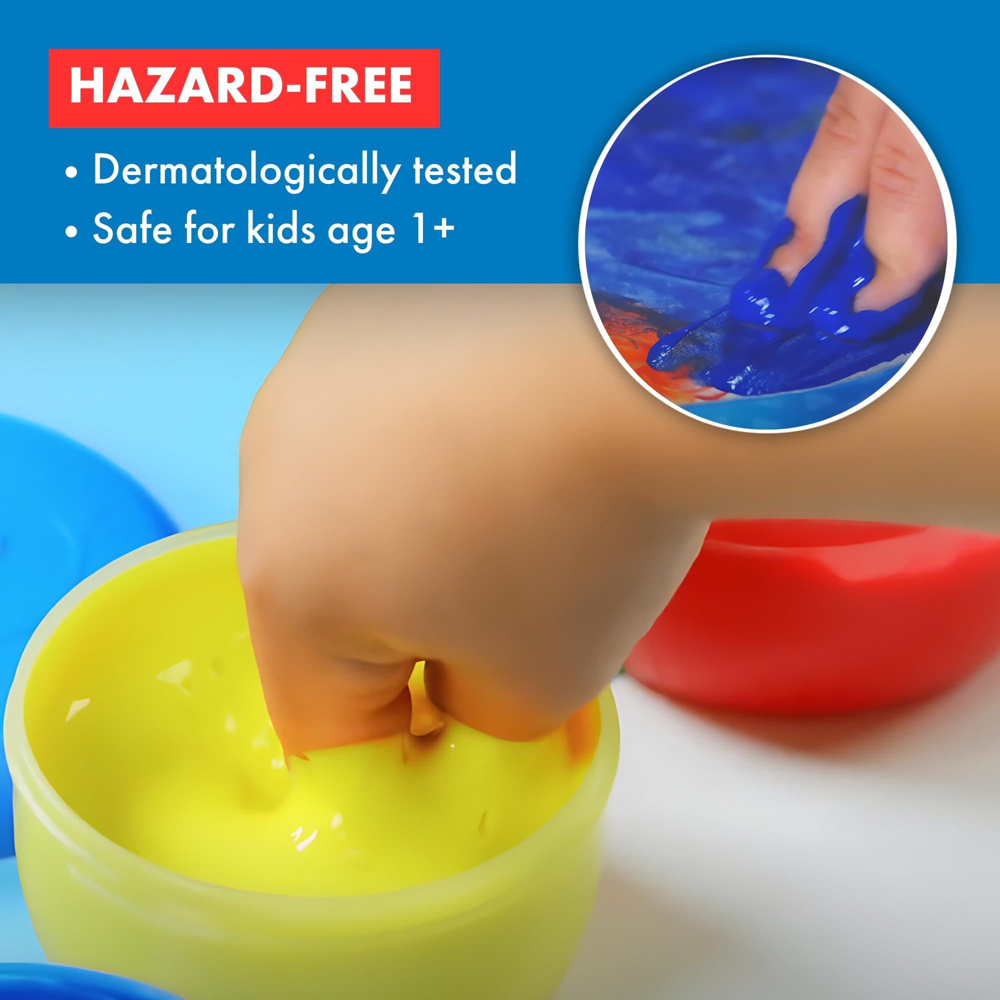 Maped Color'Peps My First Finger Paints - 4 Pots, Age 1+, Washable 8