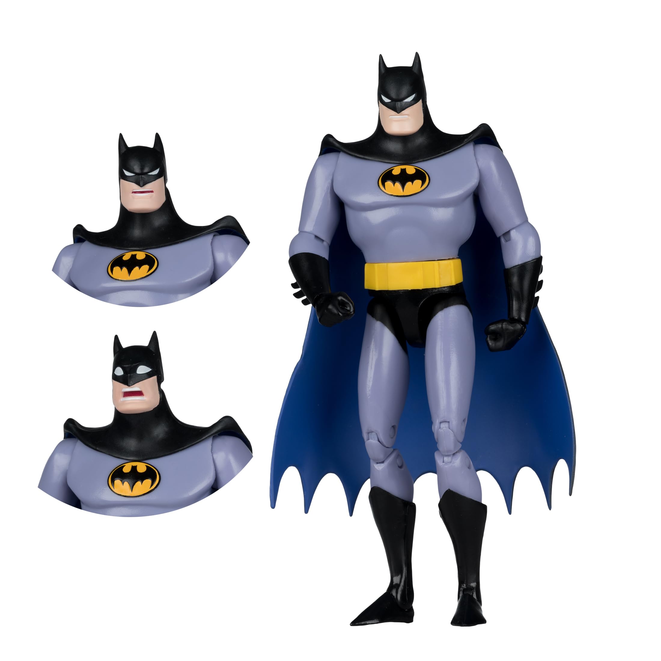 McFarlane Batman: The Animated Series Batman 6-Inch Action Figure | Articulated | Includes Alternate Heads 3