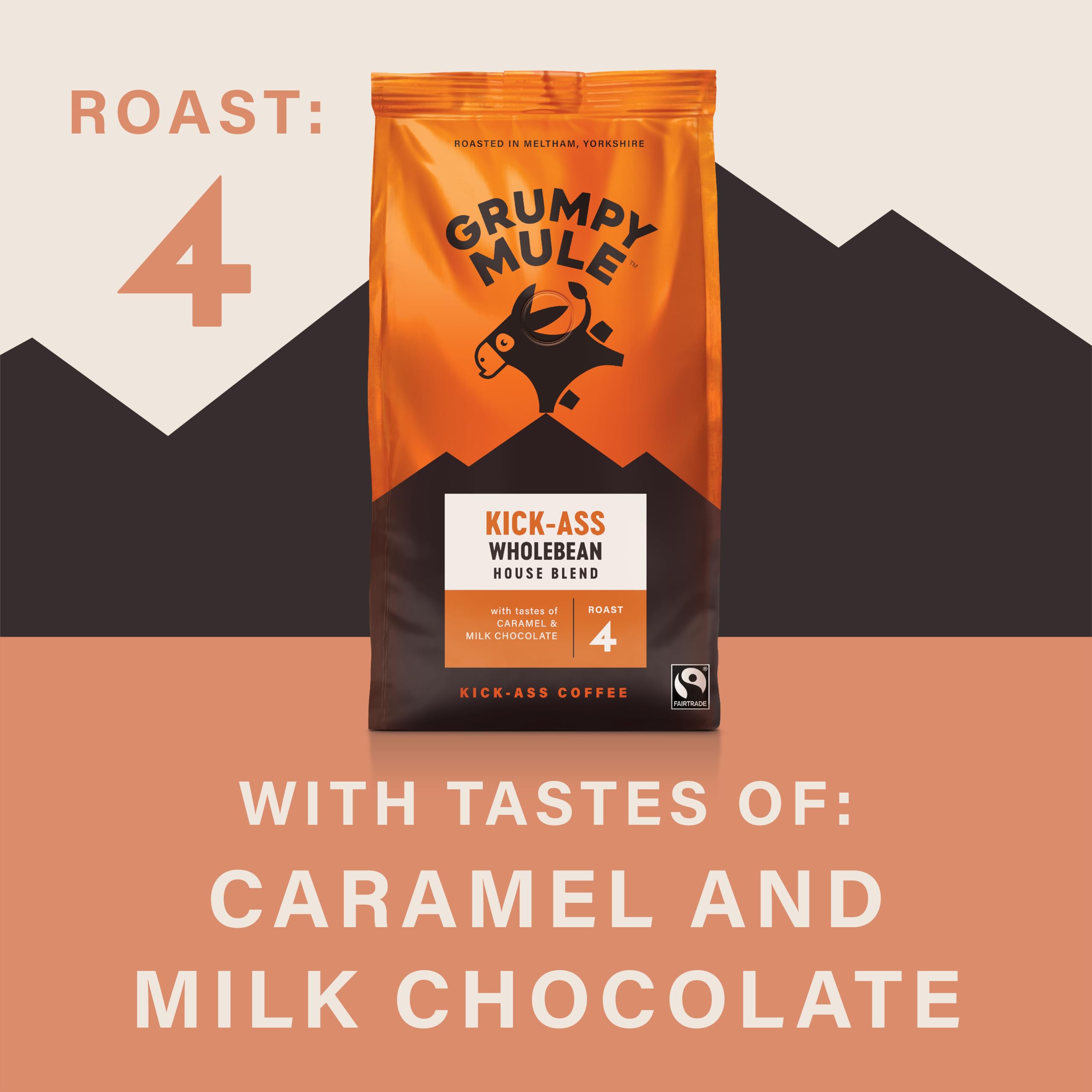 Grumpy Mule Kick-Ass House Blend Ground Coffee with Notes of Caramel and Milk Chocolate 2