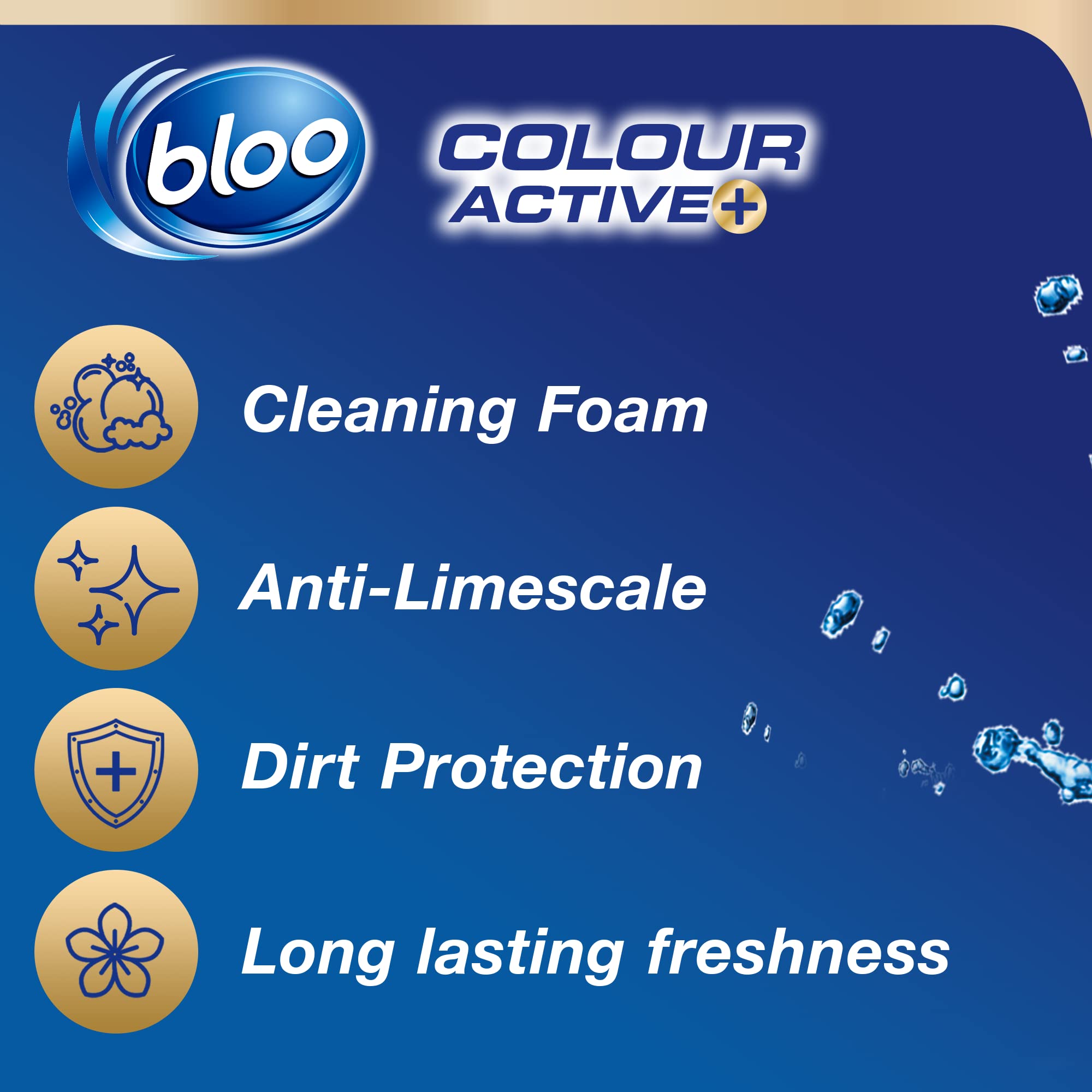 Bloo Colour Active Toilet Rim Block Lavender with Anti-Limescale Cleaning | 50g 2