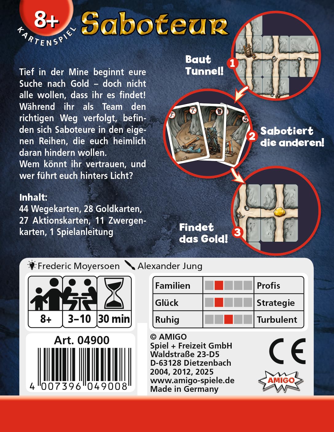 AMIGO Saboteur Card Game - 110 Cards - Ages 8–18