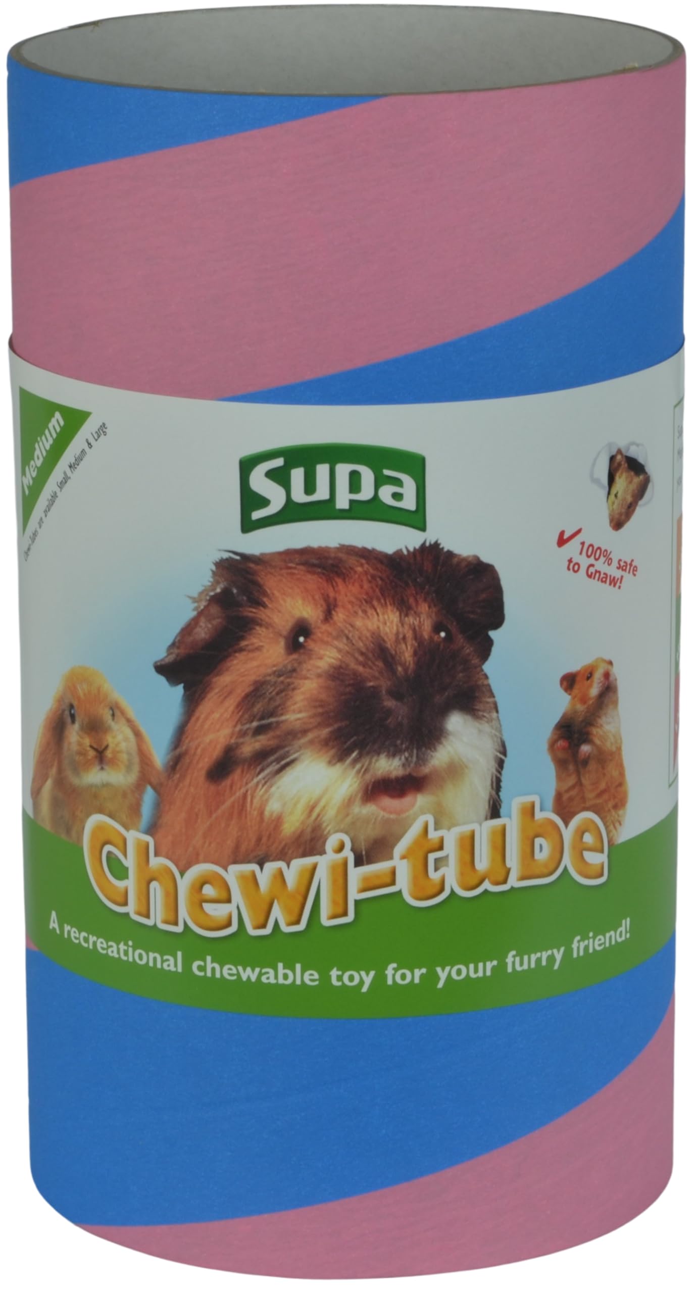 Supa Medium Chewi Tube - Recreational Chew Toy for Small Animals | 23.2cm Length 1