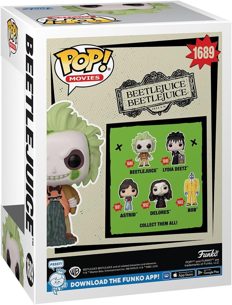 Funko Pop! Movies: Beetlejuice Beetlejuice - Beetlejuice w/ Chase Variant Vinyl Figure 4