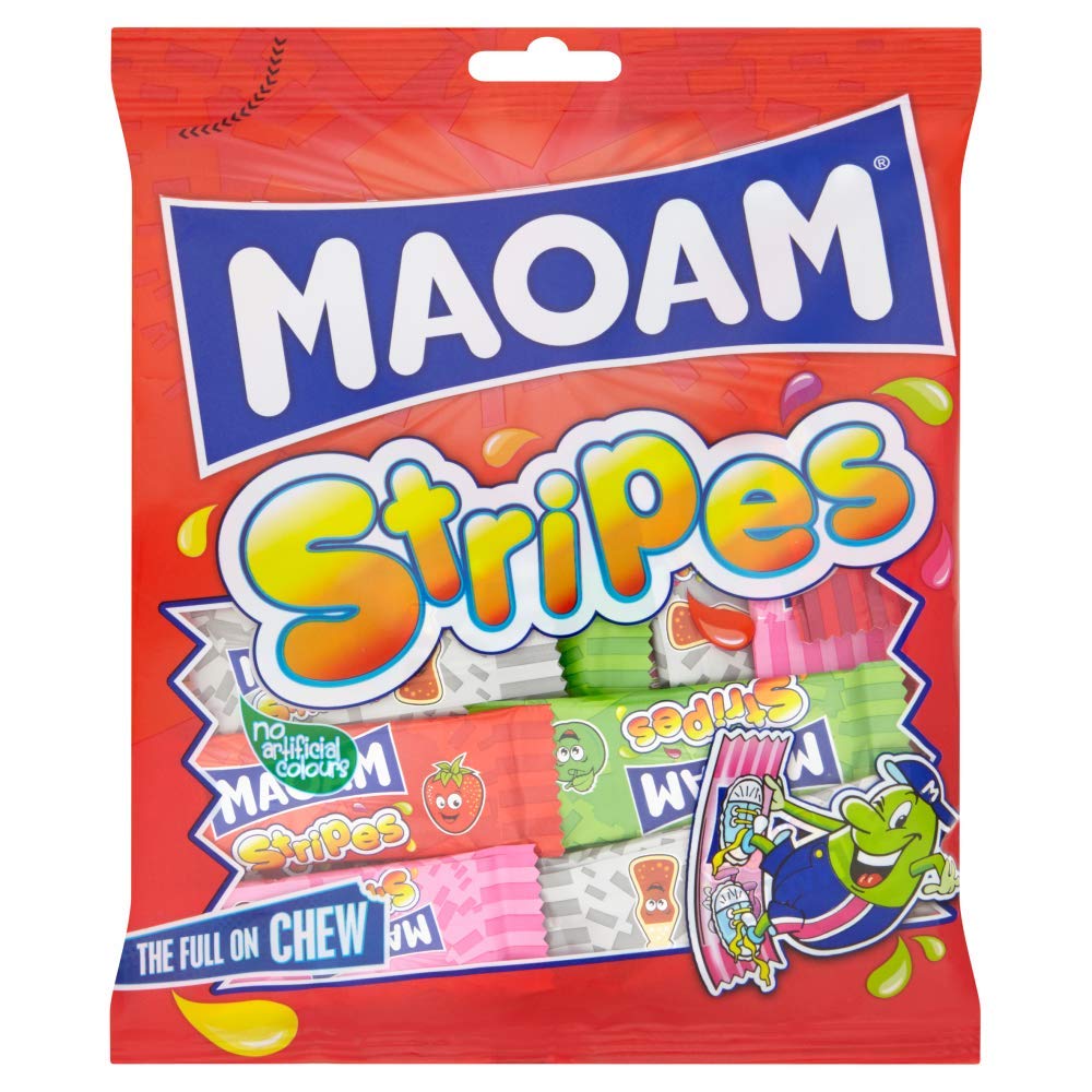 Maoam Stripes Fruit Chewy Sweets - 140g Pack 2