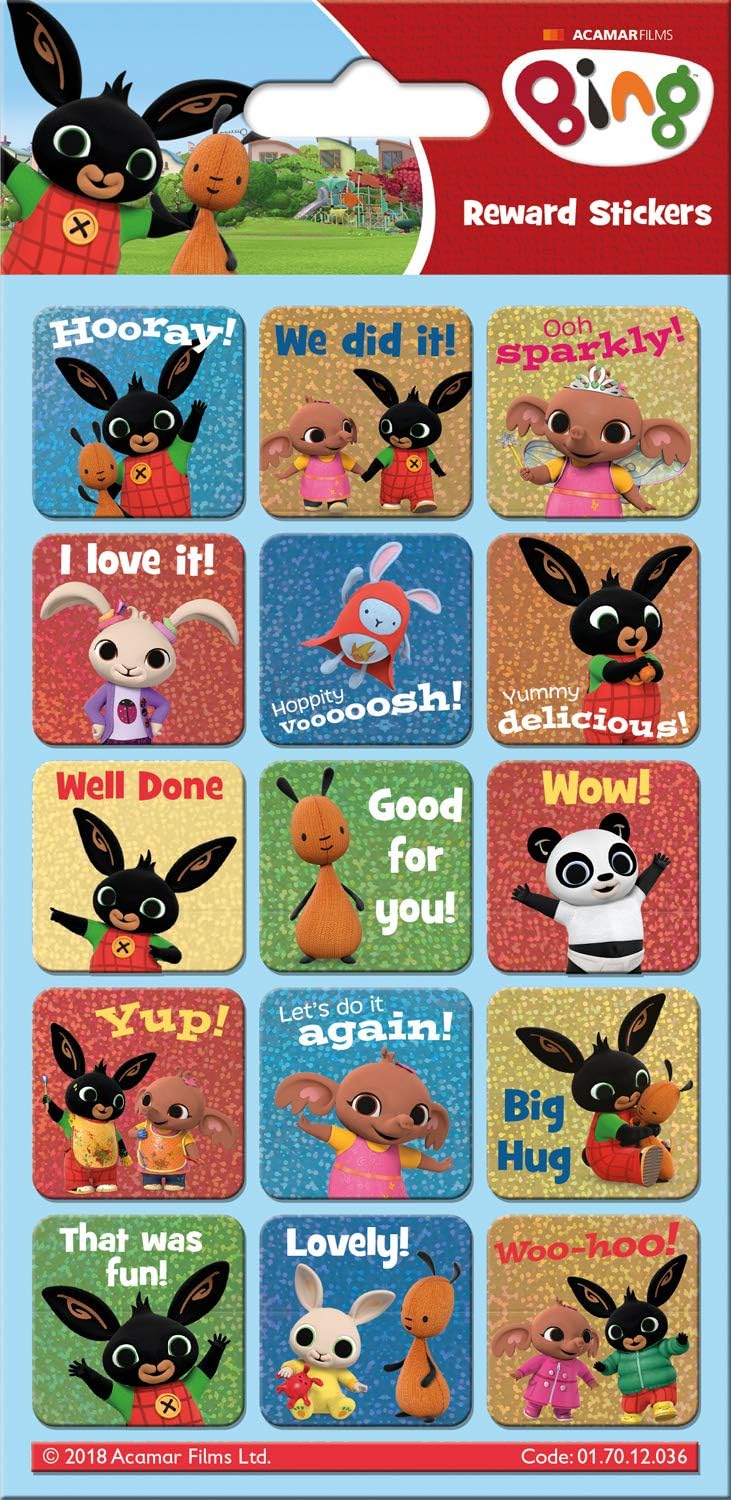 Paper Projects Bing Super Sticker Pack - Official CBeebies Foil and Dress Up Stickers 3