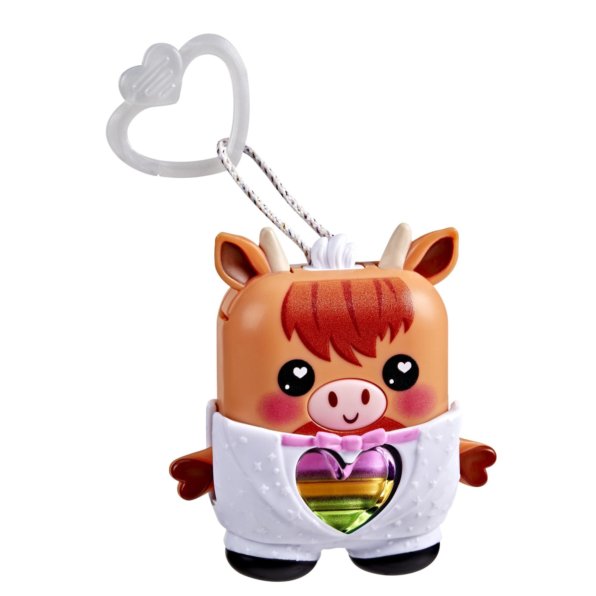 Hasbro Nano-Mals Cowbert the Highland Cow - Electronic Fidget Pet with Light-Up Heart, 70+ Reactions & Silent Mode 16