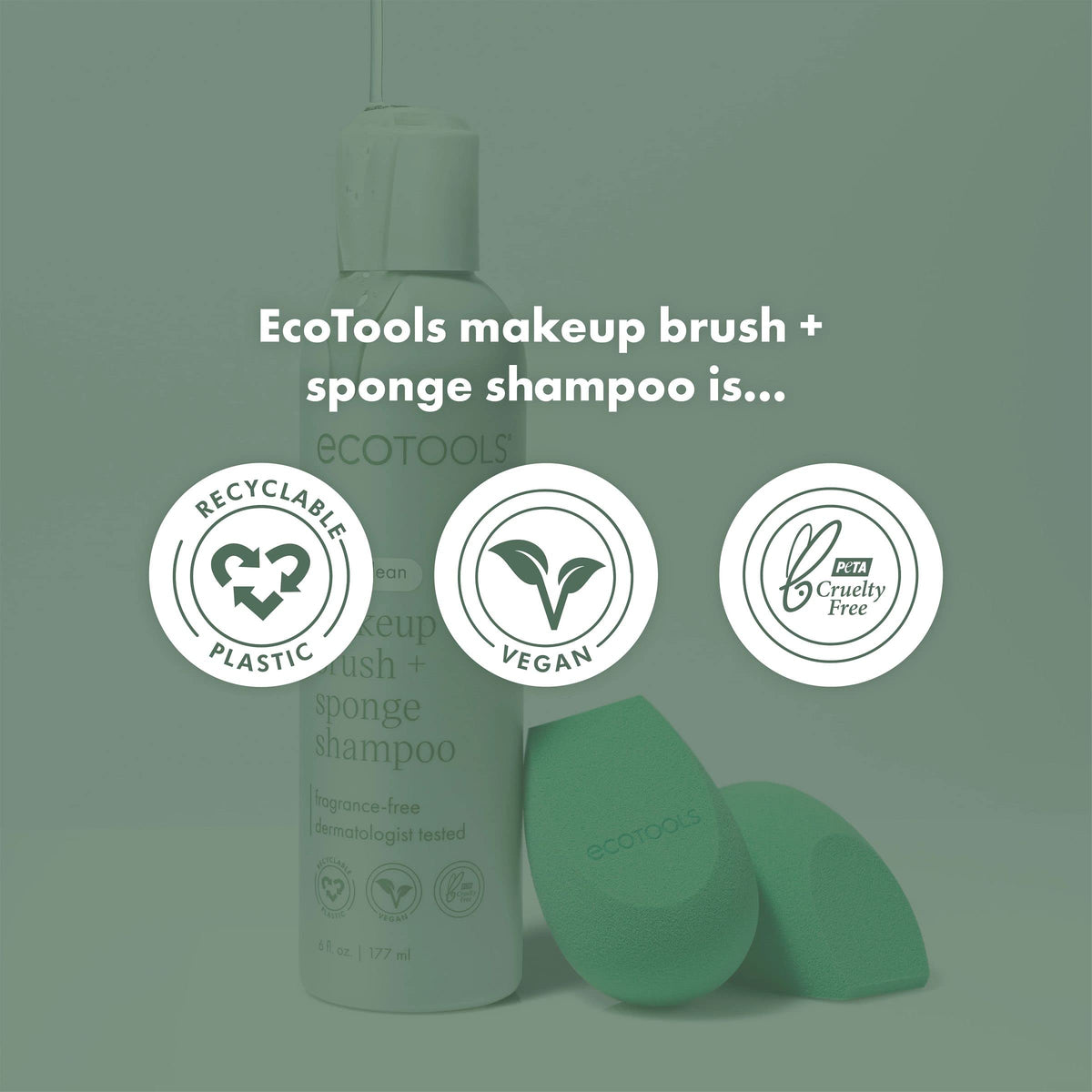 EcoTools Makeup Brush Shampoo - Cleansing Gel, 177ml 8