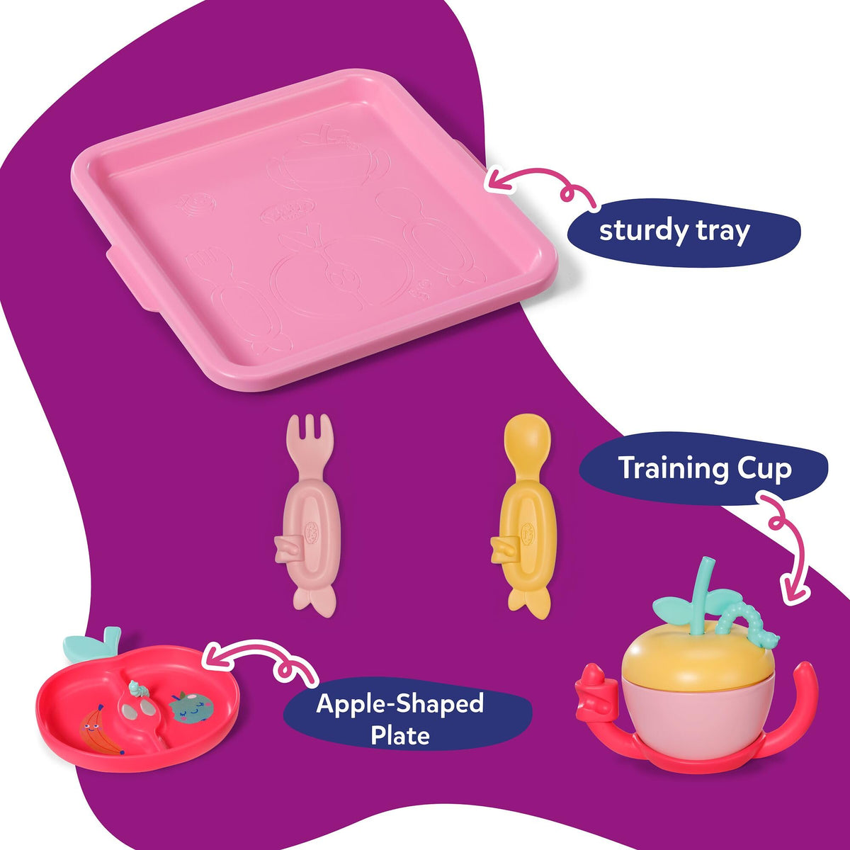 BABY born Dinner Set with Click & Play for 43 cm Dolls