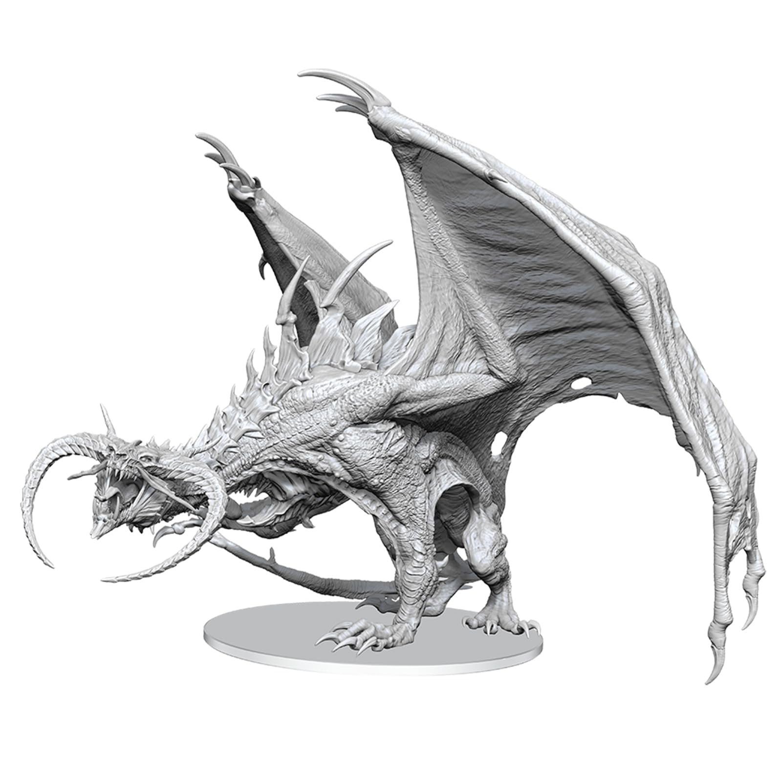 WizKids Pathfinder Battles Deep Cuts: Diabolic Dragon Miniature | Unpainted Plastic | 75mm Base 1