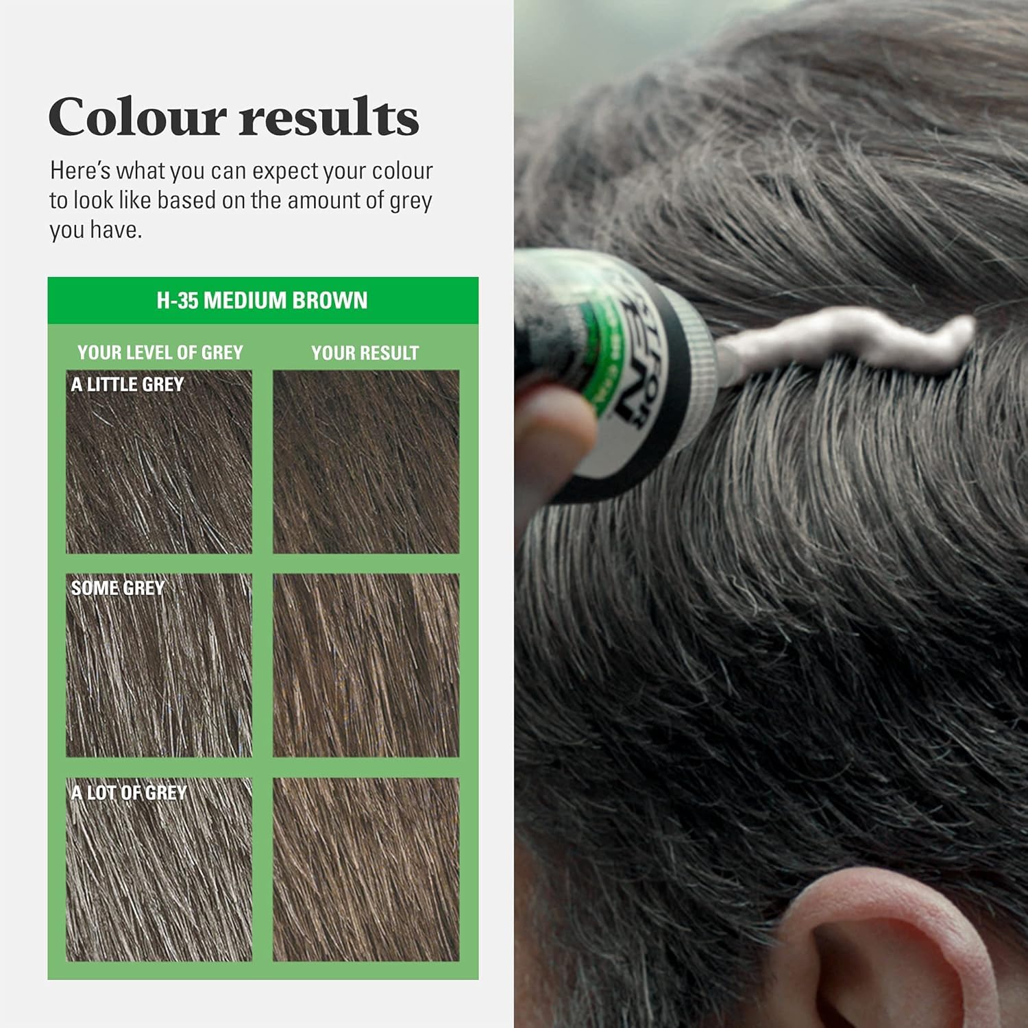 Just For Men Original Formula Medium Brown Hair Dye - Shampoo-In Permanent Colour (H35) 3