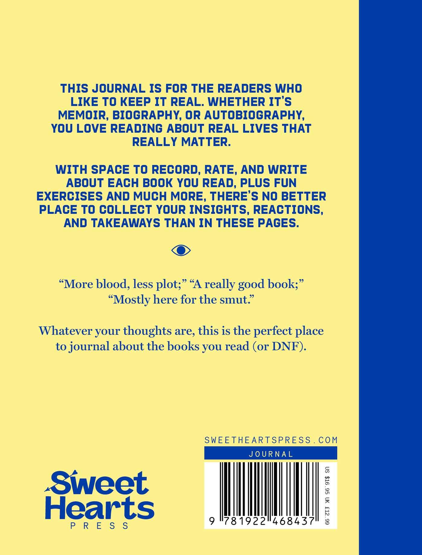 Sweet Hearts Press Reading Journal - Paperback, 224 Pages | Release Date 2026-09-10 2
