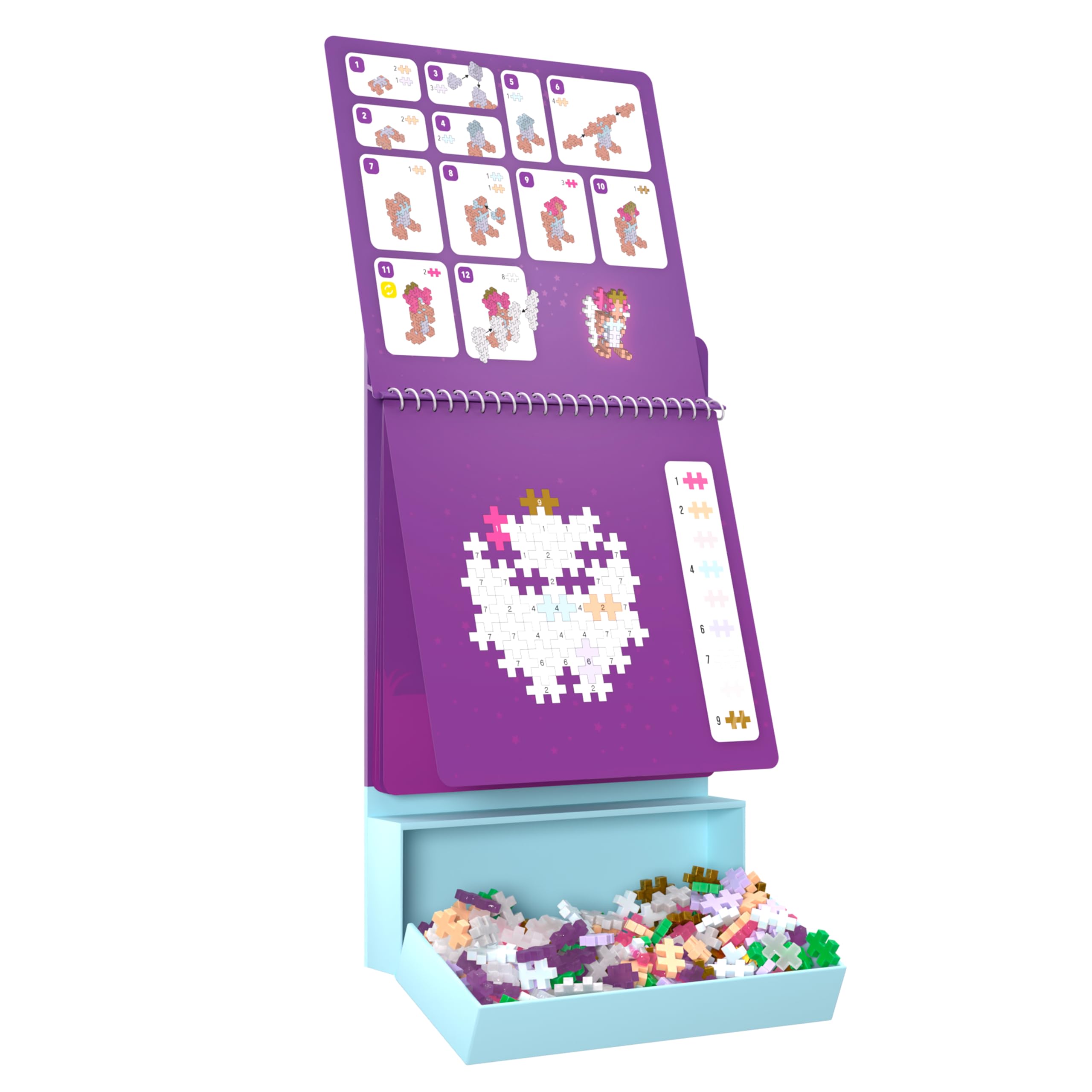 PLUS PLUS Enchanted Forest Mosaic Kit - 125 Pieces | Ages 5-12 | Dishwasher Safe 2