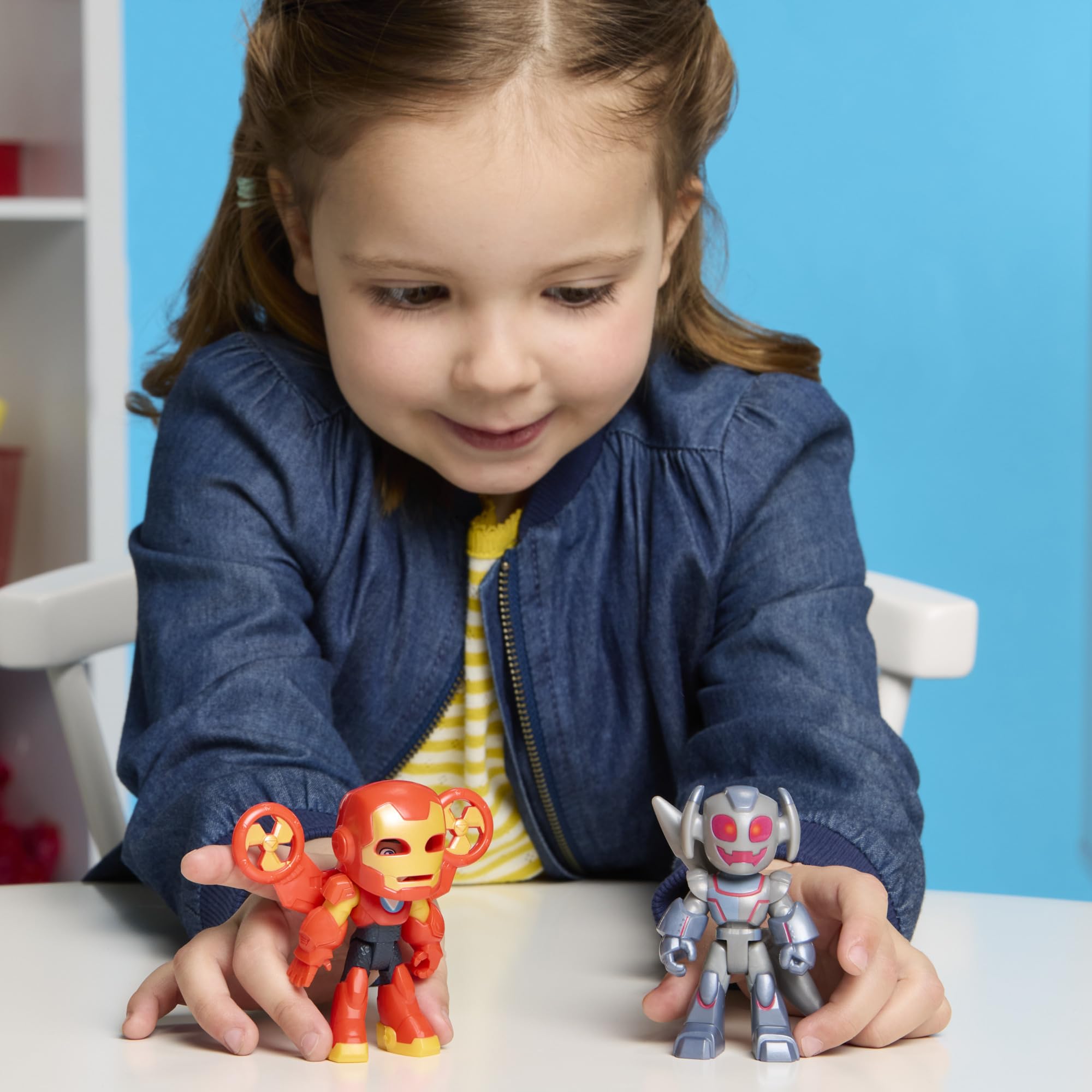Marvel Iron Man and His Awesome Friends Action Figures - 7.6 cm Poseable Figures with Accessories | Ages 3+ 4