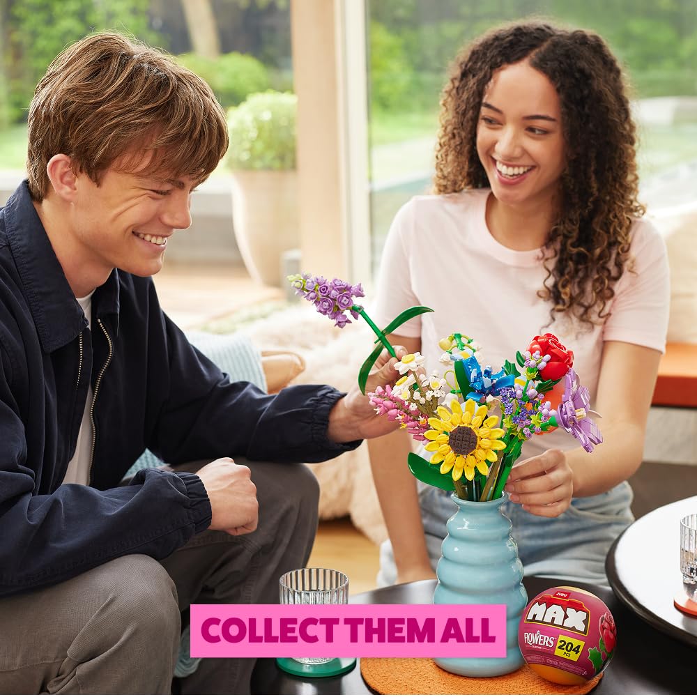 MAX Premium Flowers Building Bricks Collection - 10 to Collect, 243 Pieces per Capsule 6
