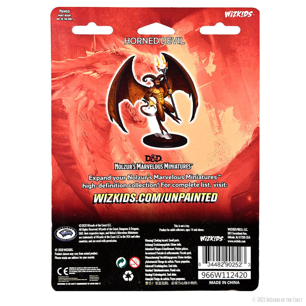 WizKids Nolzur's Marvelous Miniatures Horned Devil Statue - Fantasy Theme
