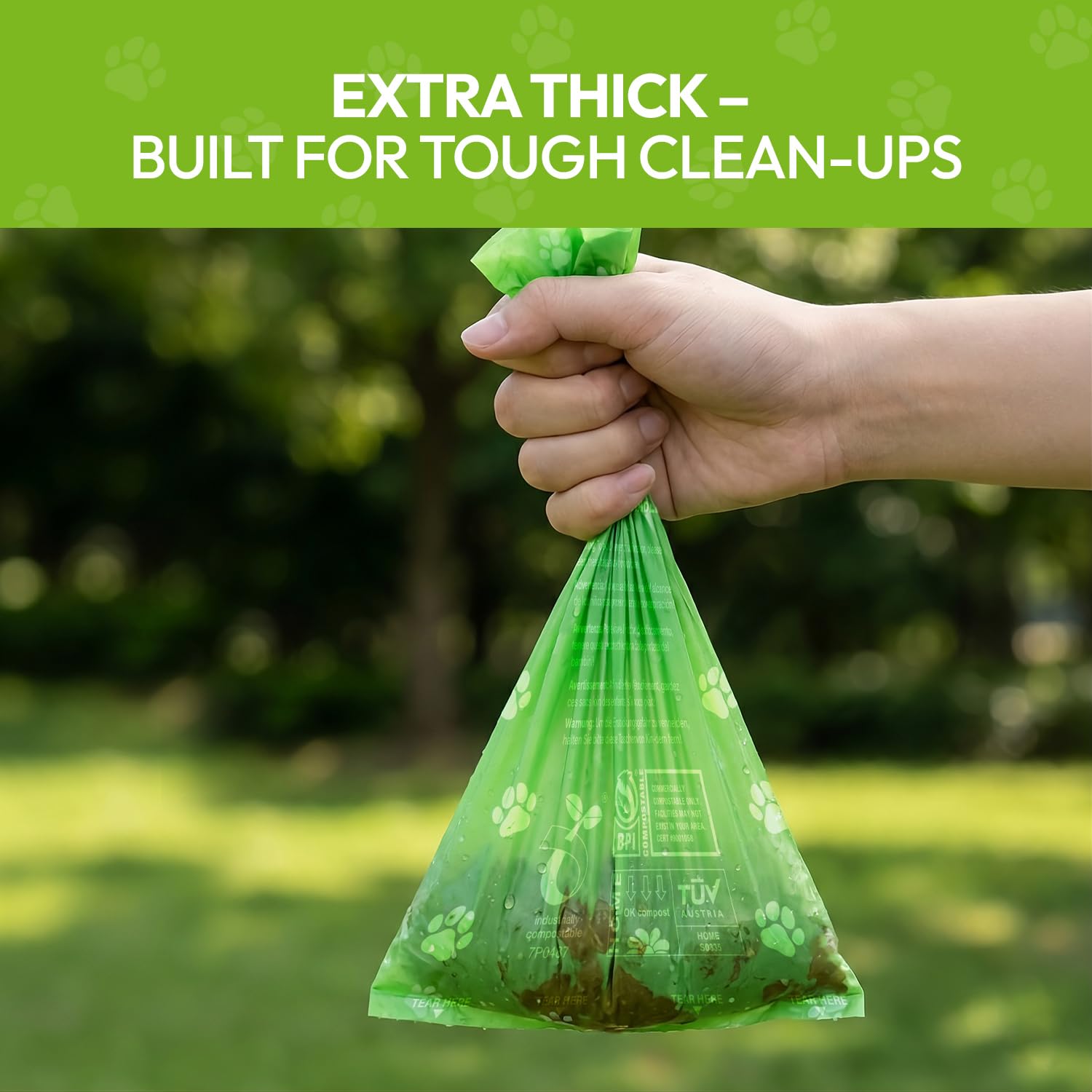 CareBee Dog Poo Bags - 300 Unscented Leak-Proof Rolls | Extra Thick | Recyclable 6